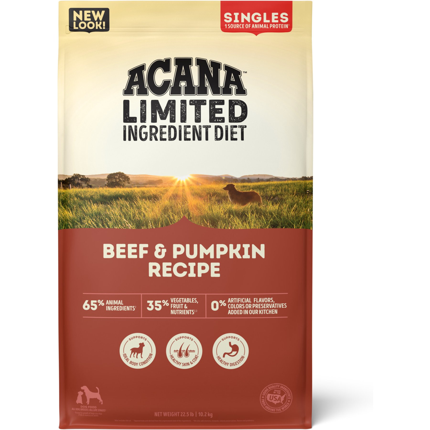 ACANA Singles Limited Ingredient Beef & Pumpkin Grain-Free High-Protein Dry Dog Food