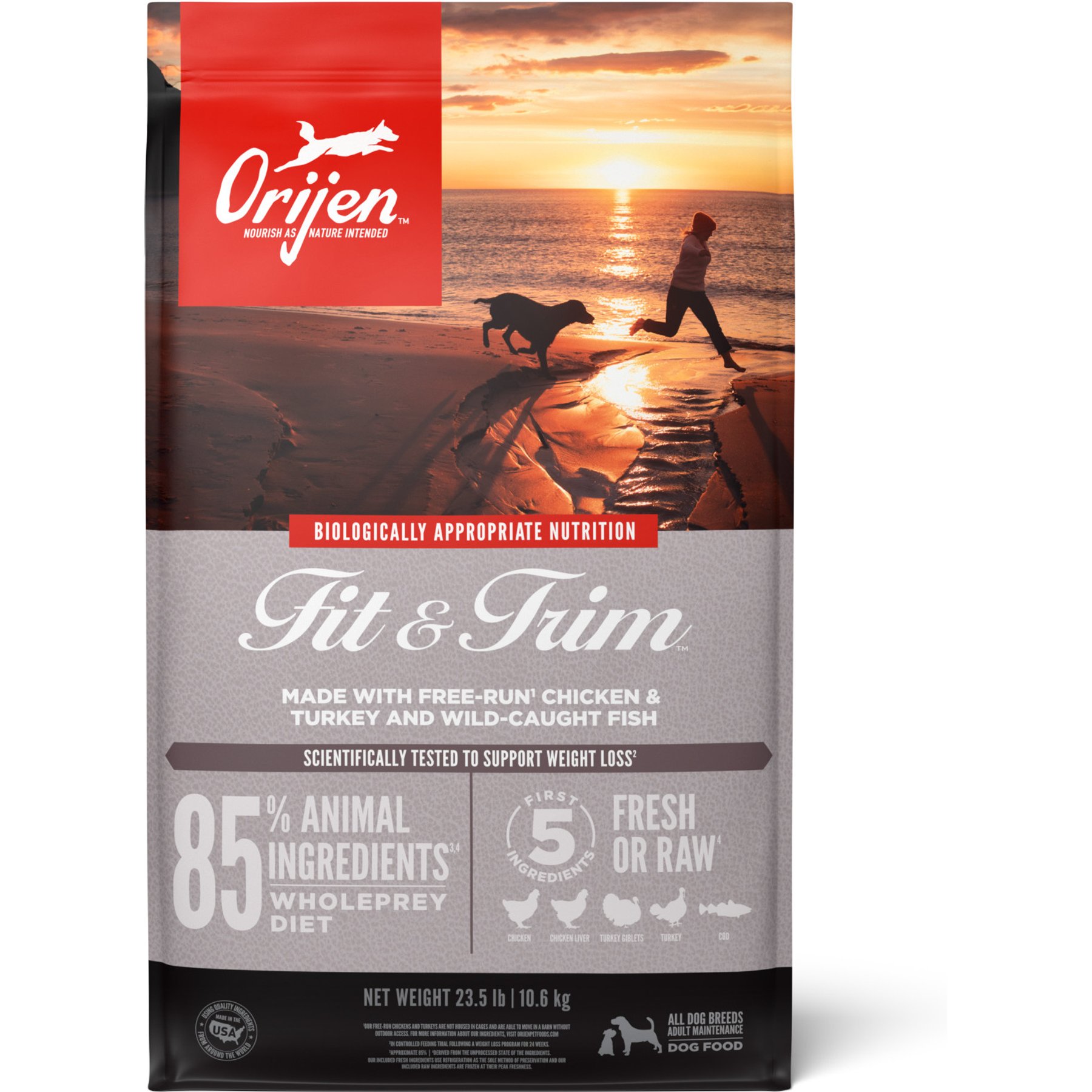ORIJEN Fit & Trim Grain-Free High-Protein Dry Dog Food