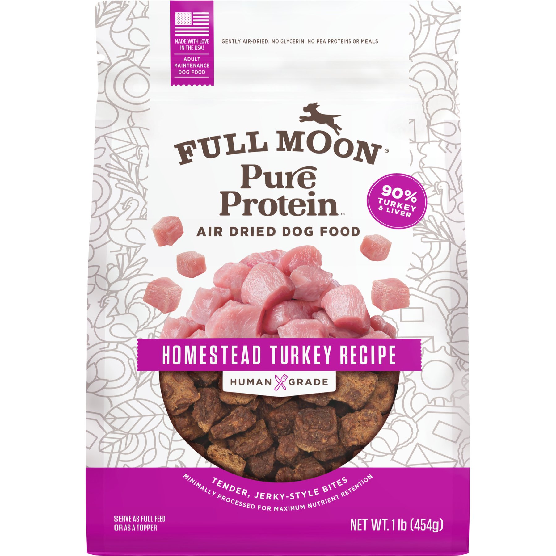 Full Moon Pure Protein Turkey Recipe Air Dried Dog Food