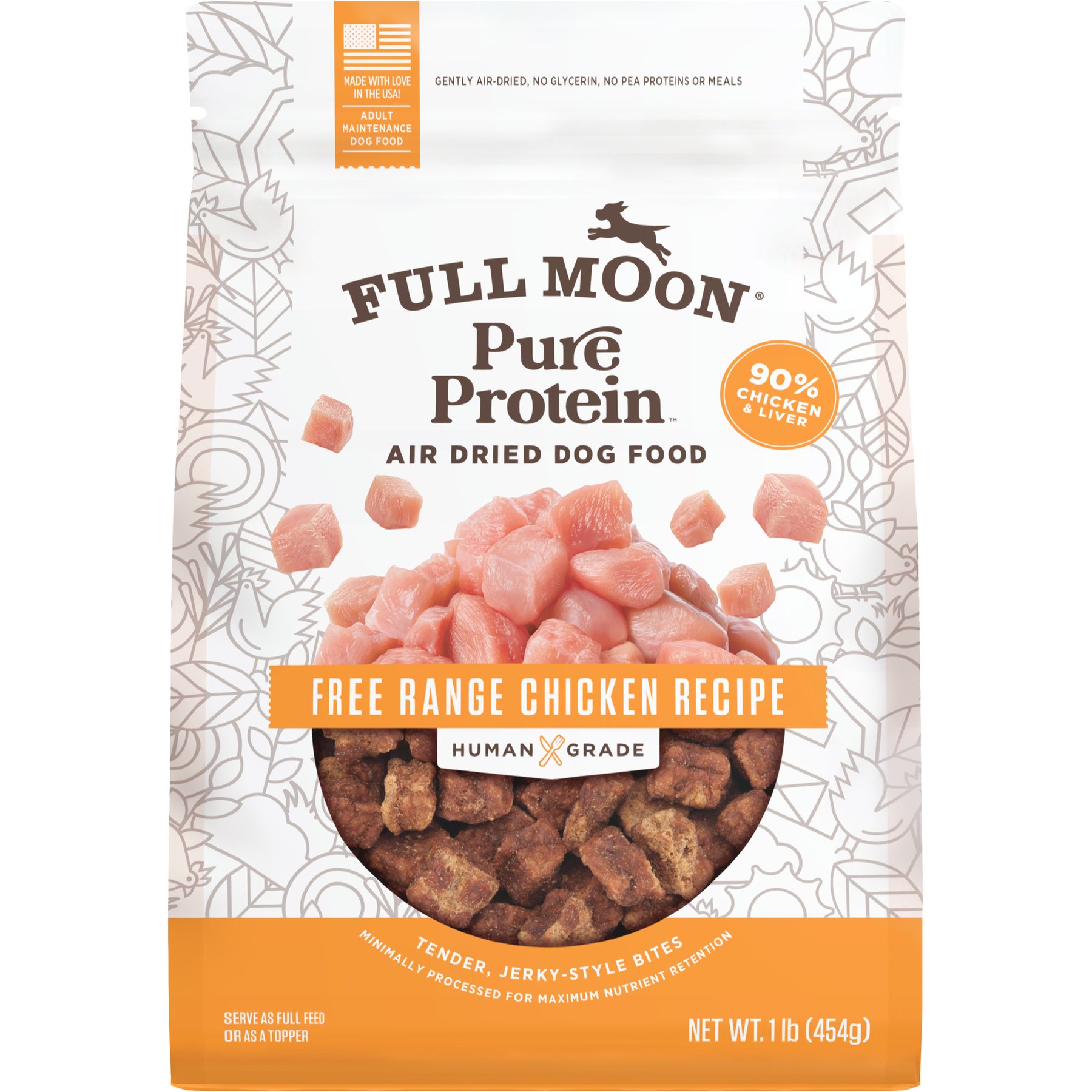 Full Moon Pure Protein Chicken Recipe Air Dried Dog Food