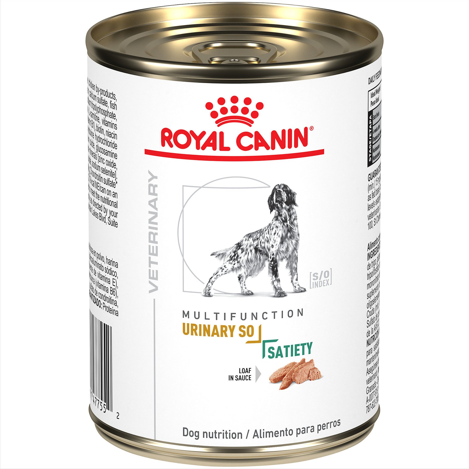 Royal Canin Veterinary Diet Multifunction Urinary SO + Satiety Loaf in Sauce Wet Dog Food