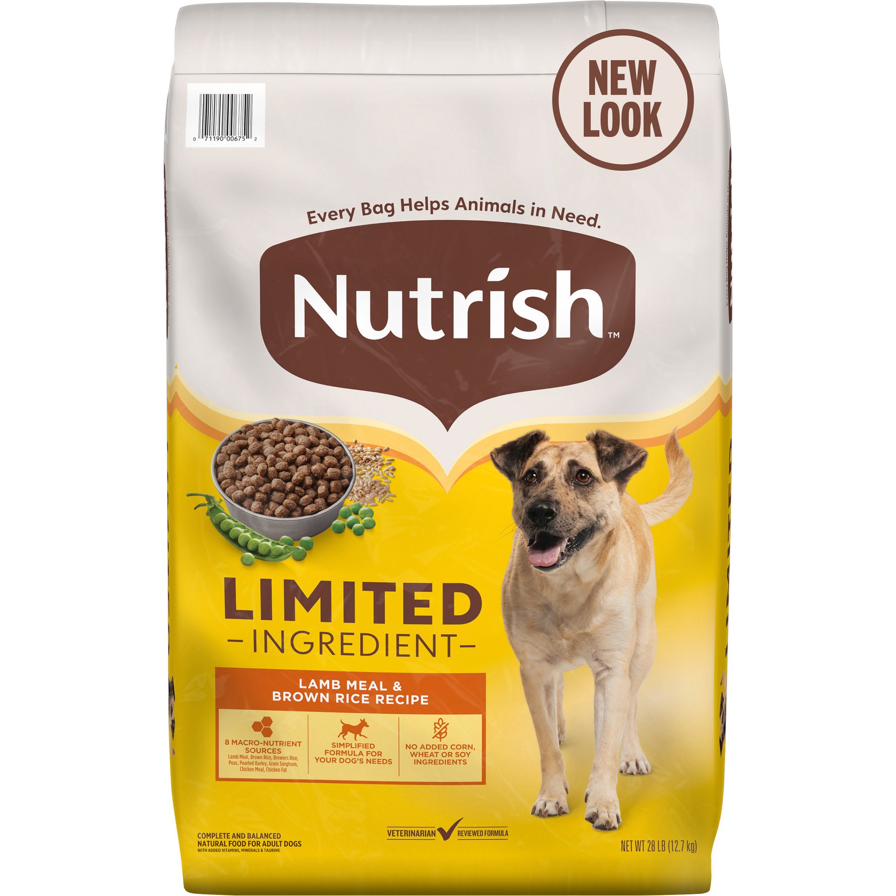 Nutrish Limited Ingredient Lamb Meal & Brown Rice Recipe Dry Dog Food