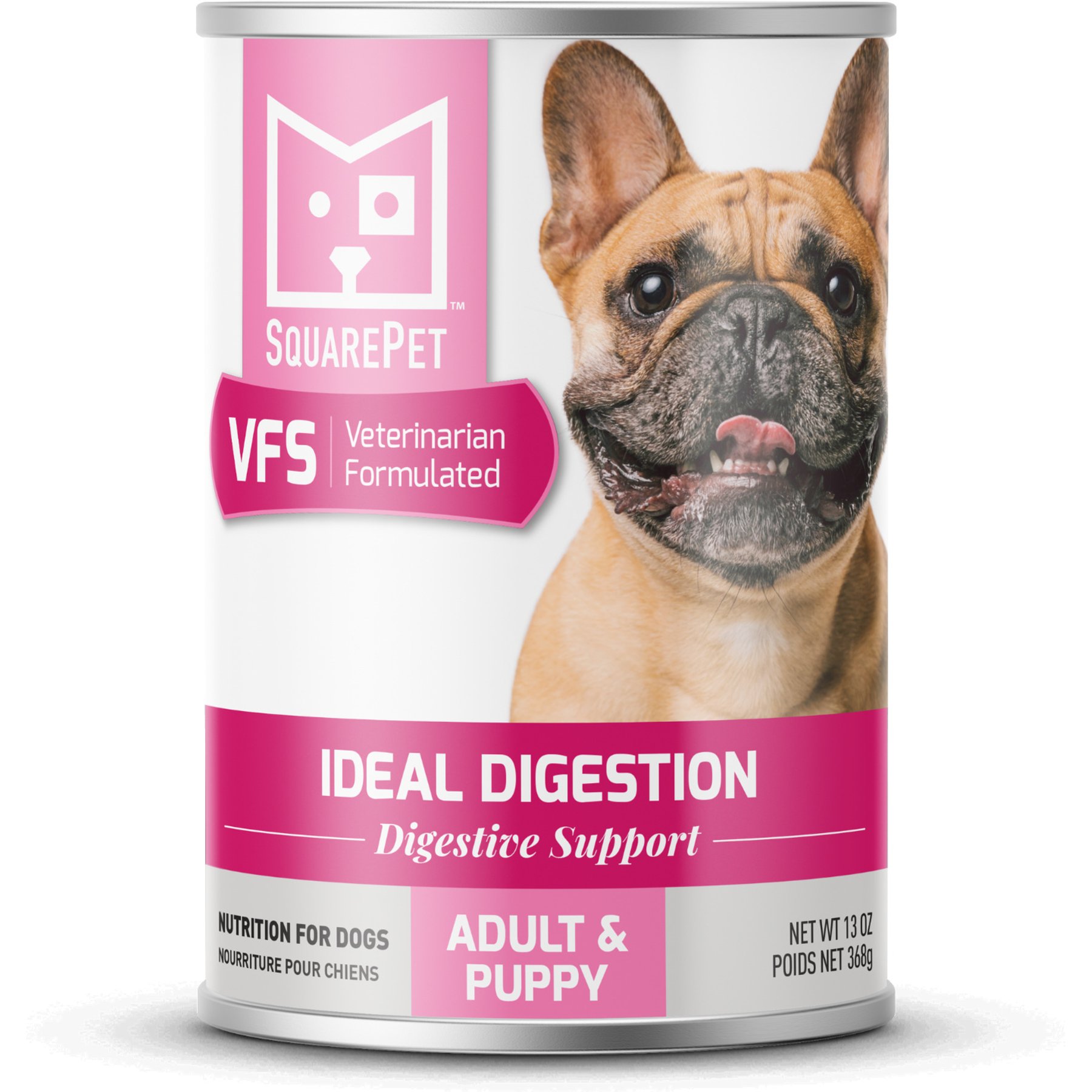 SquarePet VFS Canine Ideal Digestion Formula Wet Dog Food, 13-oz can, case of 12