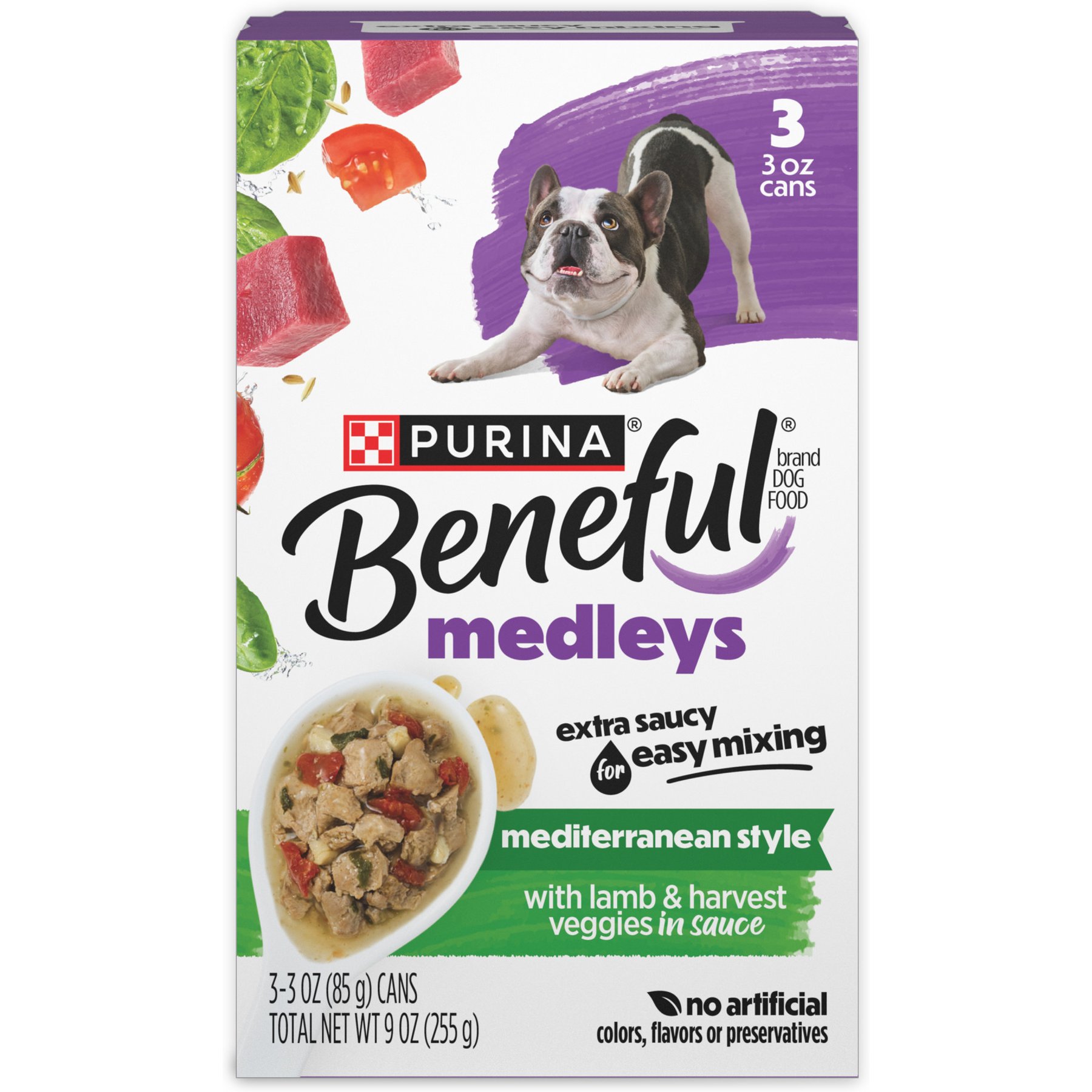 Purina Beneful Medleys Mediterranean Style with Real Lamb in Gravy Wet Dog Food