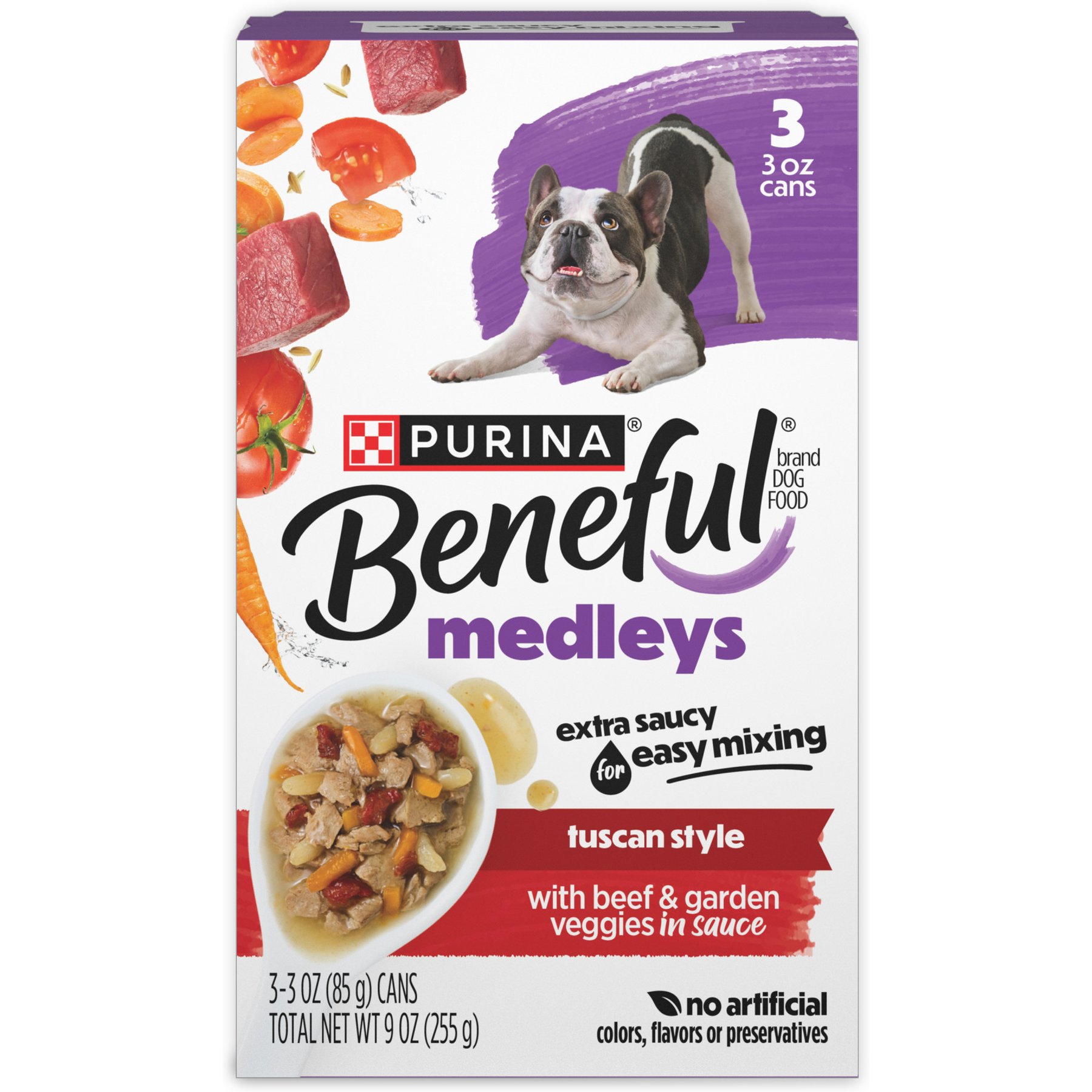 Purina Beneful Medleys Tuscan Style with Beef in Sauce Wet Dog Food
