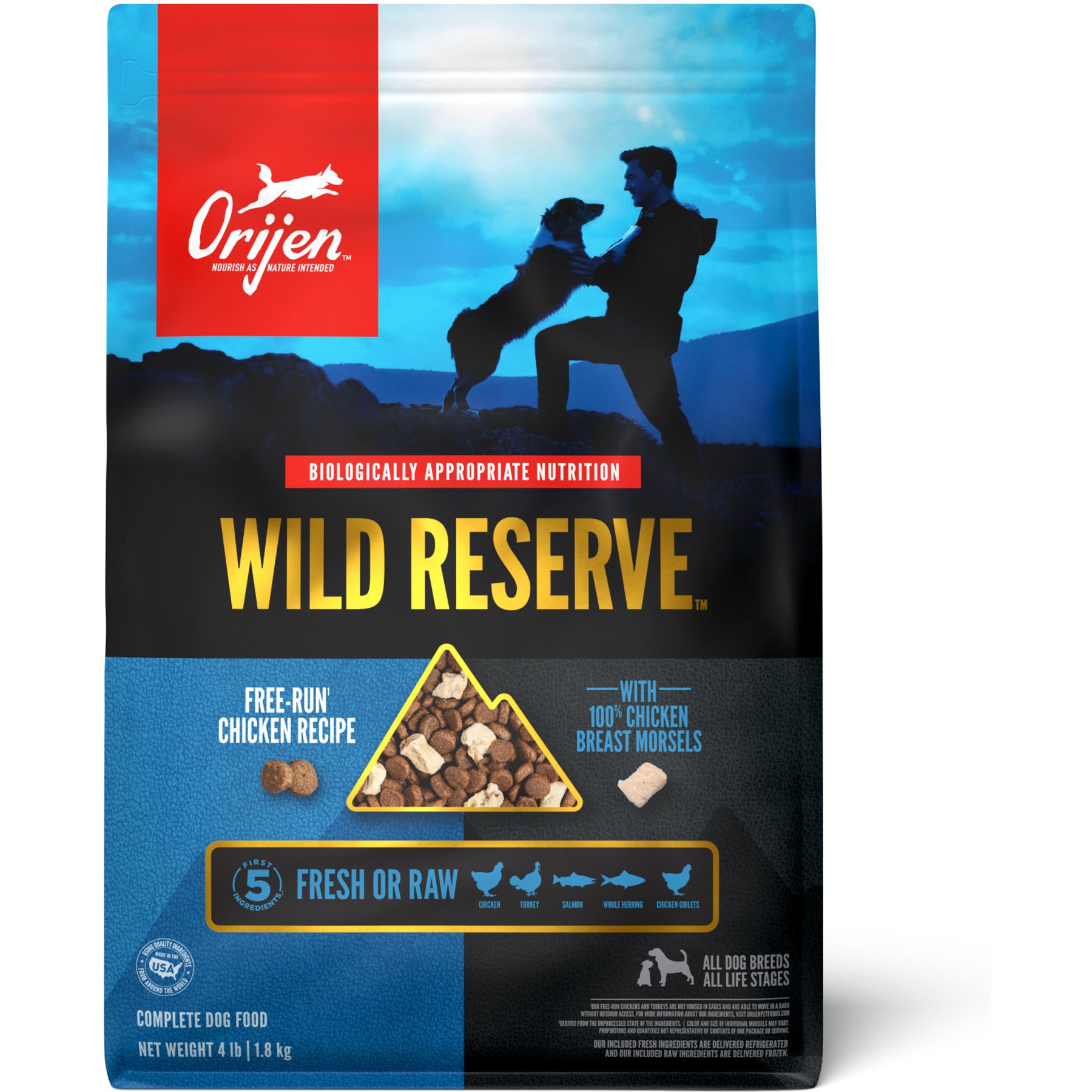 ORIJEN Wild Reserve Free-Run Chicken Dry Dog Food