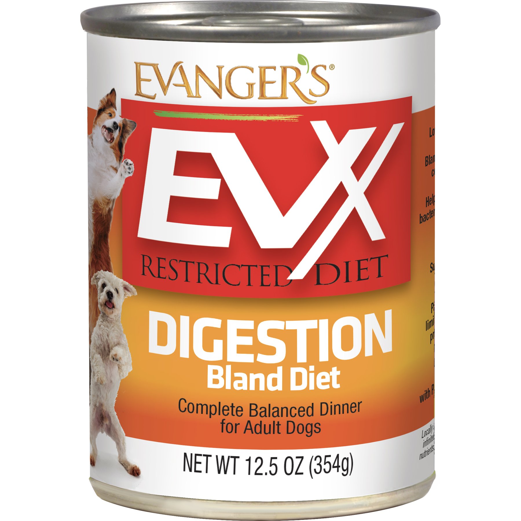Evanger's EVX Restricted Diet Digestion Bland Diet Chicken Flavor Pate Wet Dog Food