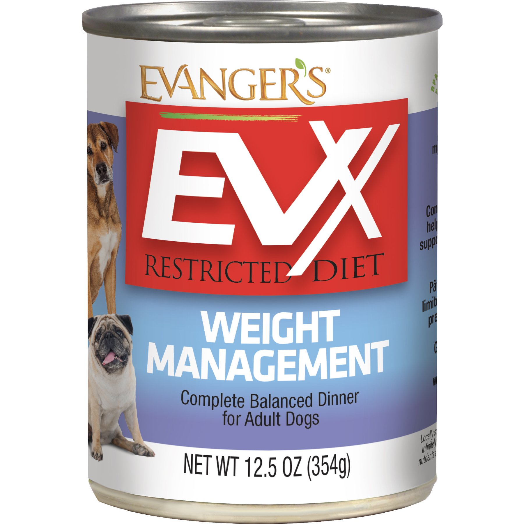 Evanger's EVX Restricted Diet Weight Management Salmon Flavor Pate Wet Dog Food