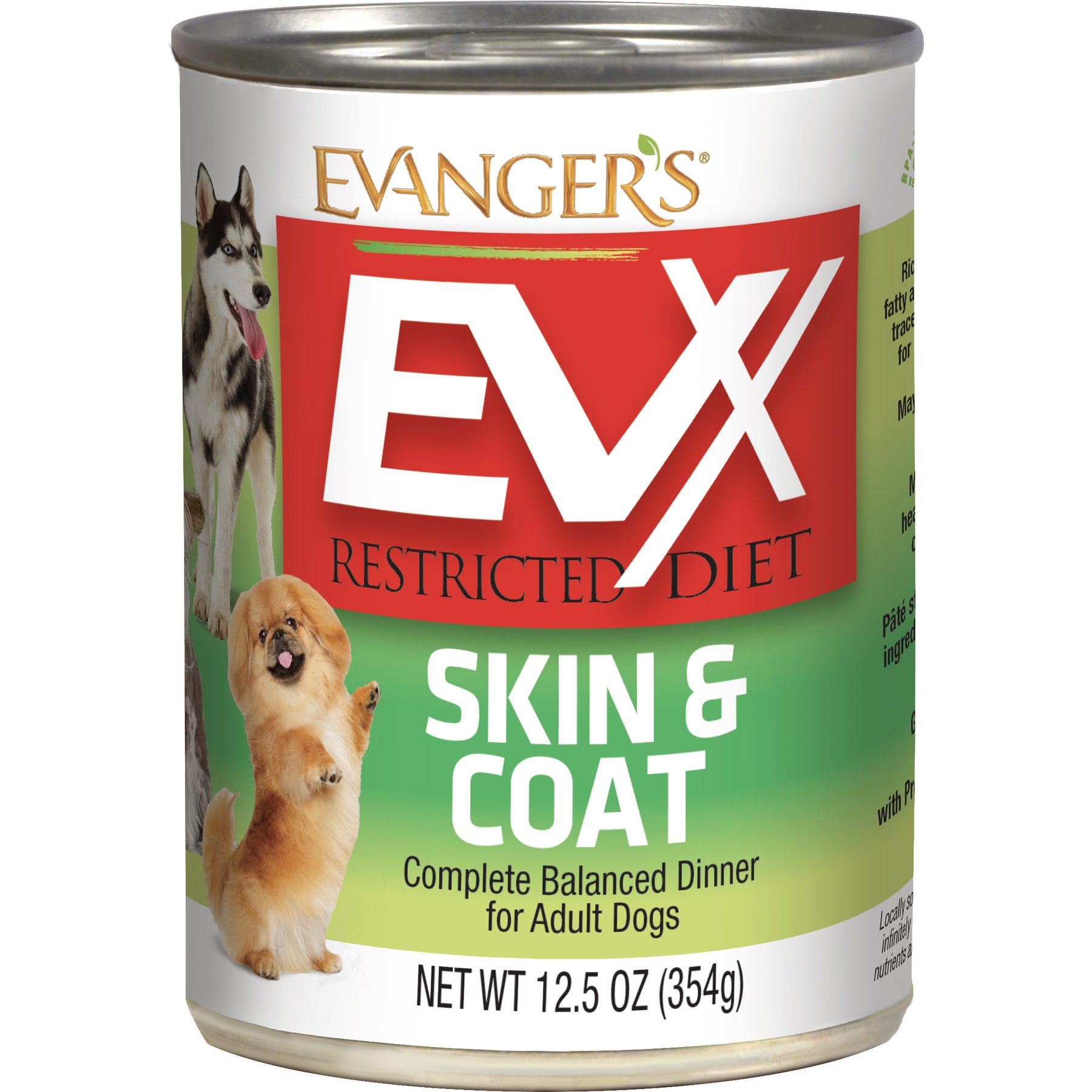 Evanger's EVX Restricted Diet Skin & Coat Salmon Flavor Pate Wet Dog Food