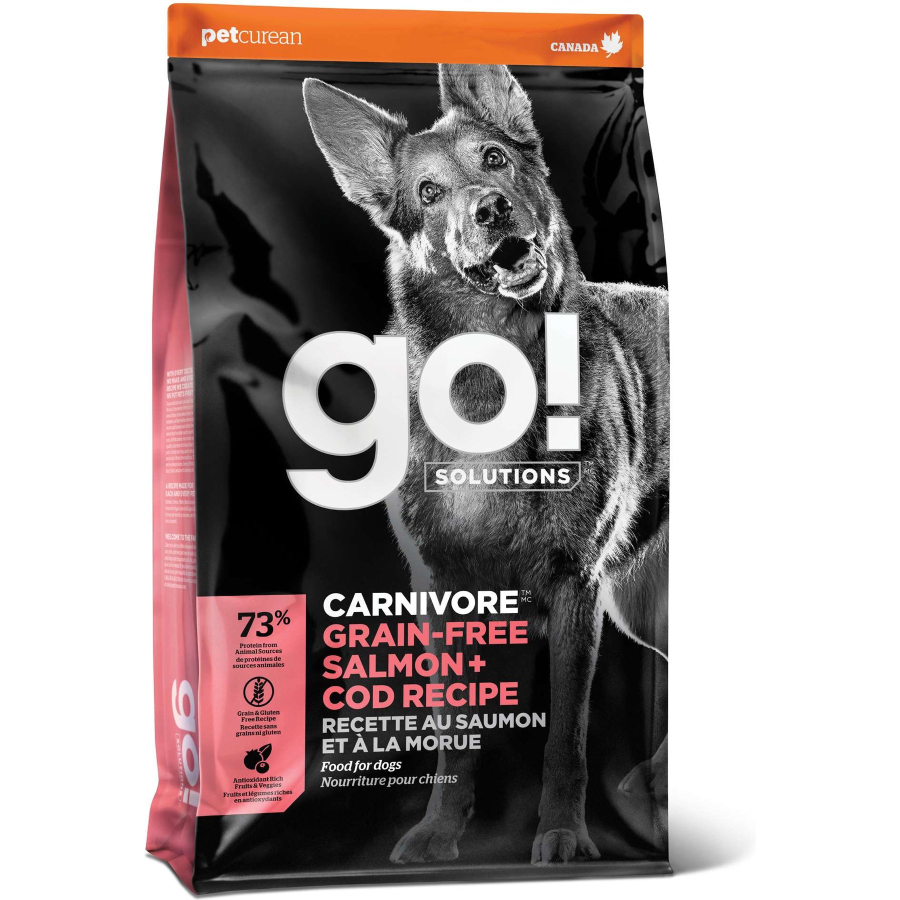 Go! Solutions Carnivore Grain-Free Salmon + Cod Recipe Dry Dog Food