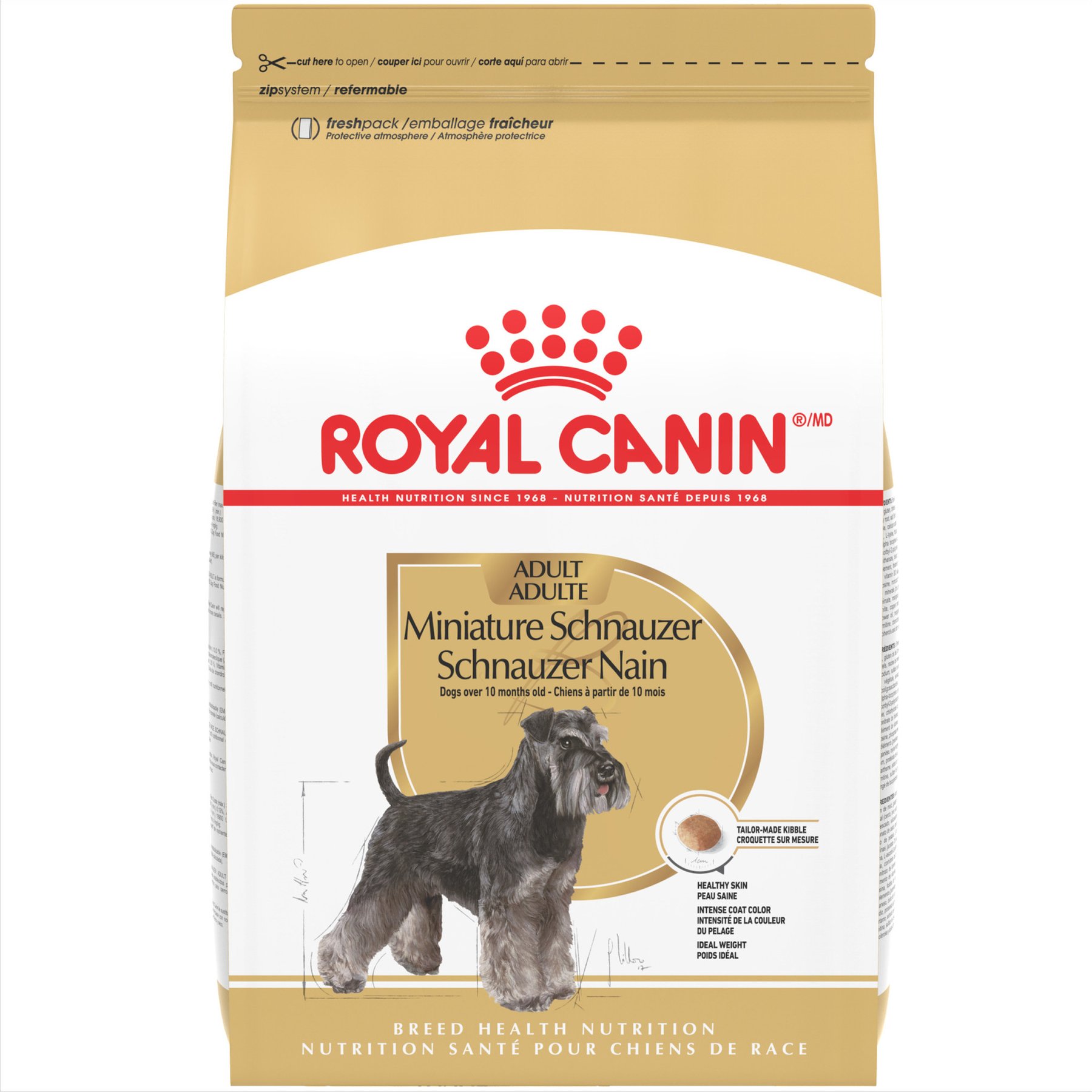 Royal Canin Breed Health Nutrition Miniature Schnauzer Adult Dry Dog Food