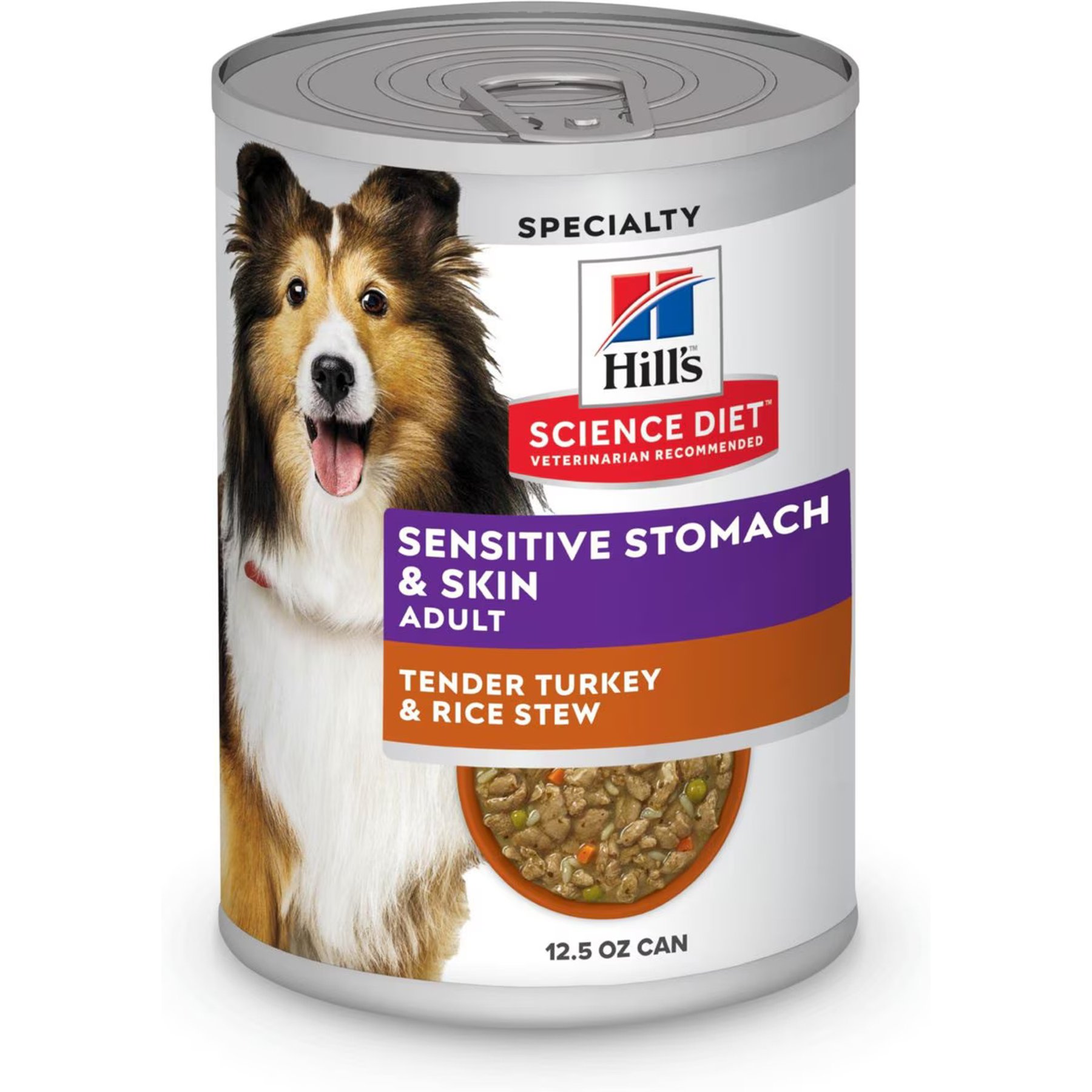 Hill's Science Diet Adult Sensitive Stomach & Sensitive Skin Tender Turkey & Rice Stew Wet Dog Food
