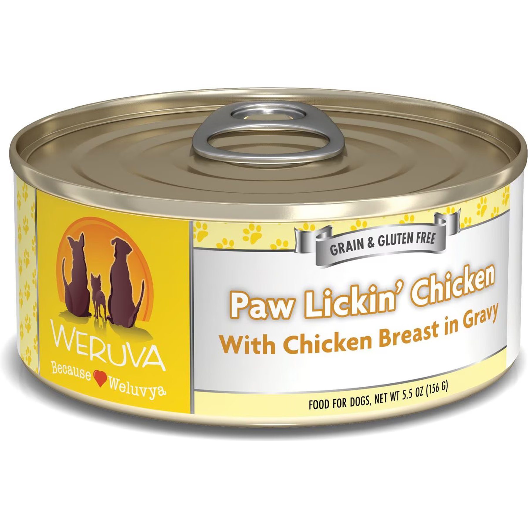 Weruva Paw Lickin' Chicken in Gravy Grain-Free Canned Dog Food