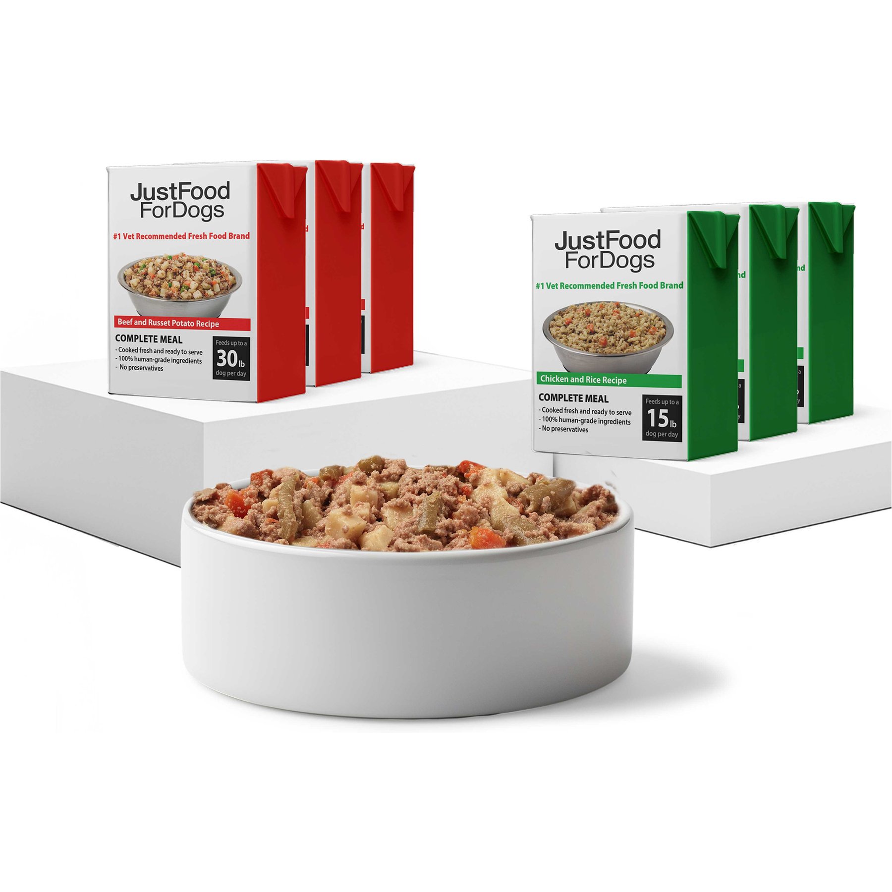 JustFoodForDogs Pantry Fresh Beef & Chicken Variety Pack Fresh Dog Food