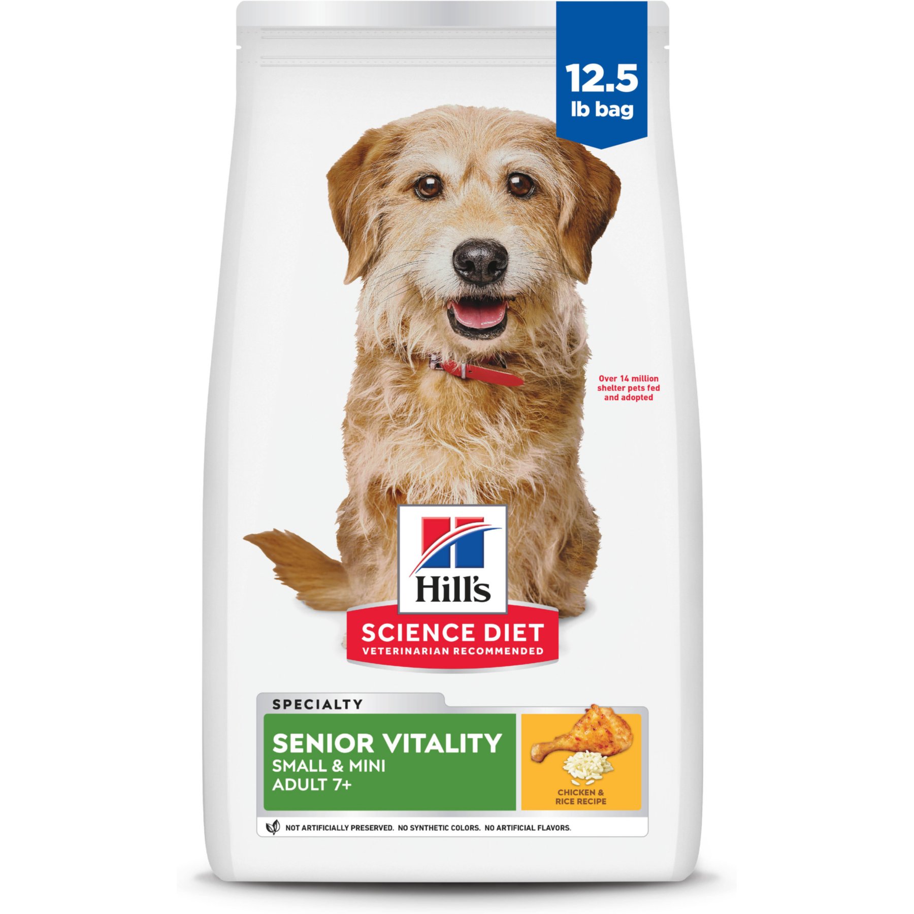 Hill's Science Diet Adult 7+ Senior Vitality Small Breed & Mini Breed Chicken & Rice Recipe Dry Dog Food