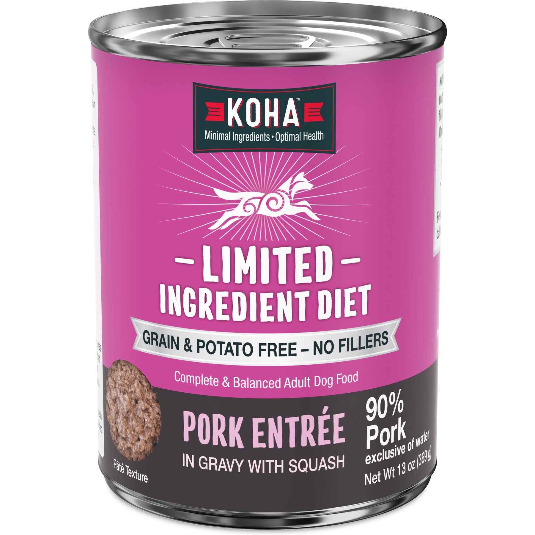 KOHA Limited Ingredient Diet Pork Entree Grain-Free Wet Dog Food