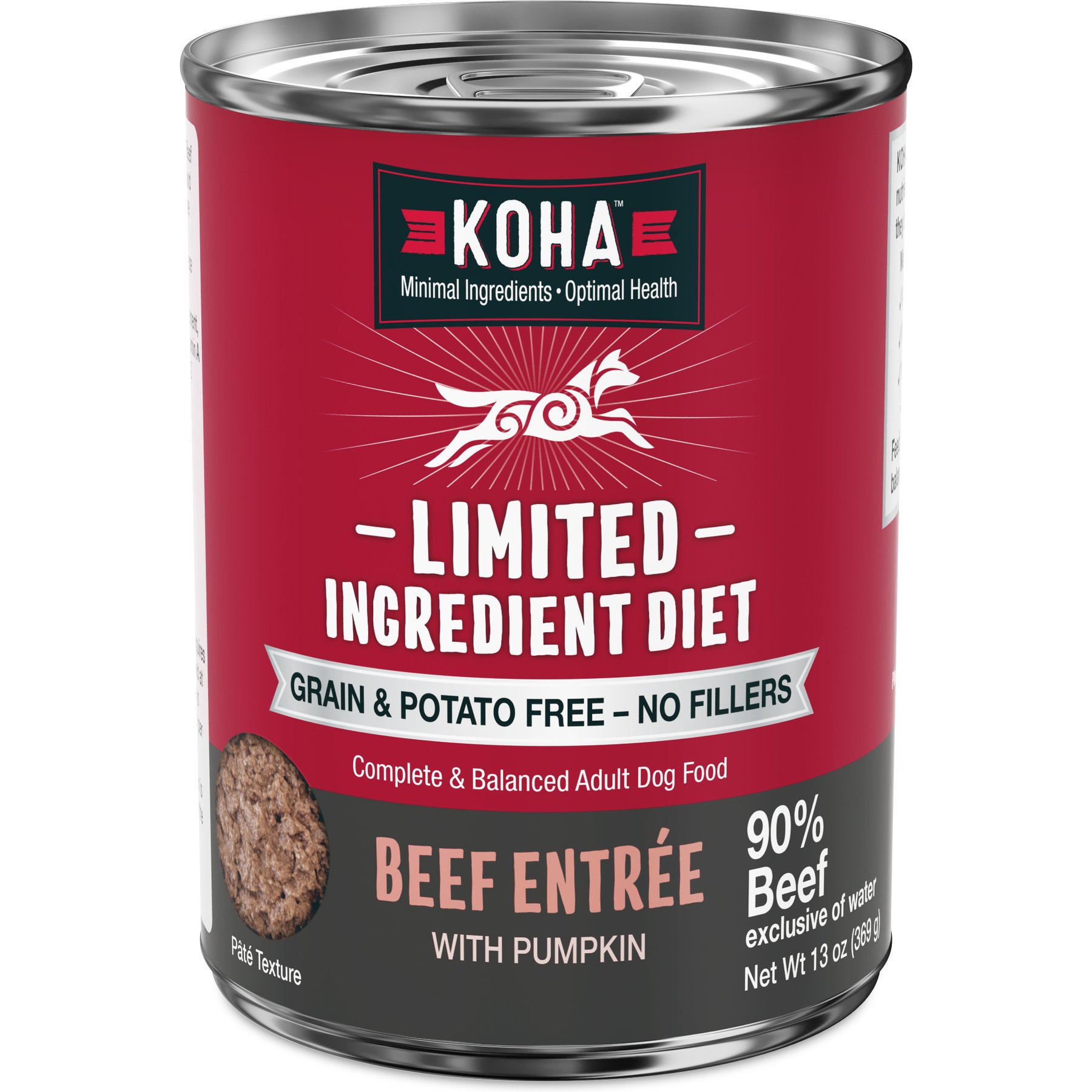 KOHA Limited Ingredient Diet Beef Entree Grain-Free Wet Dog Food