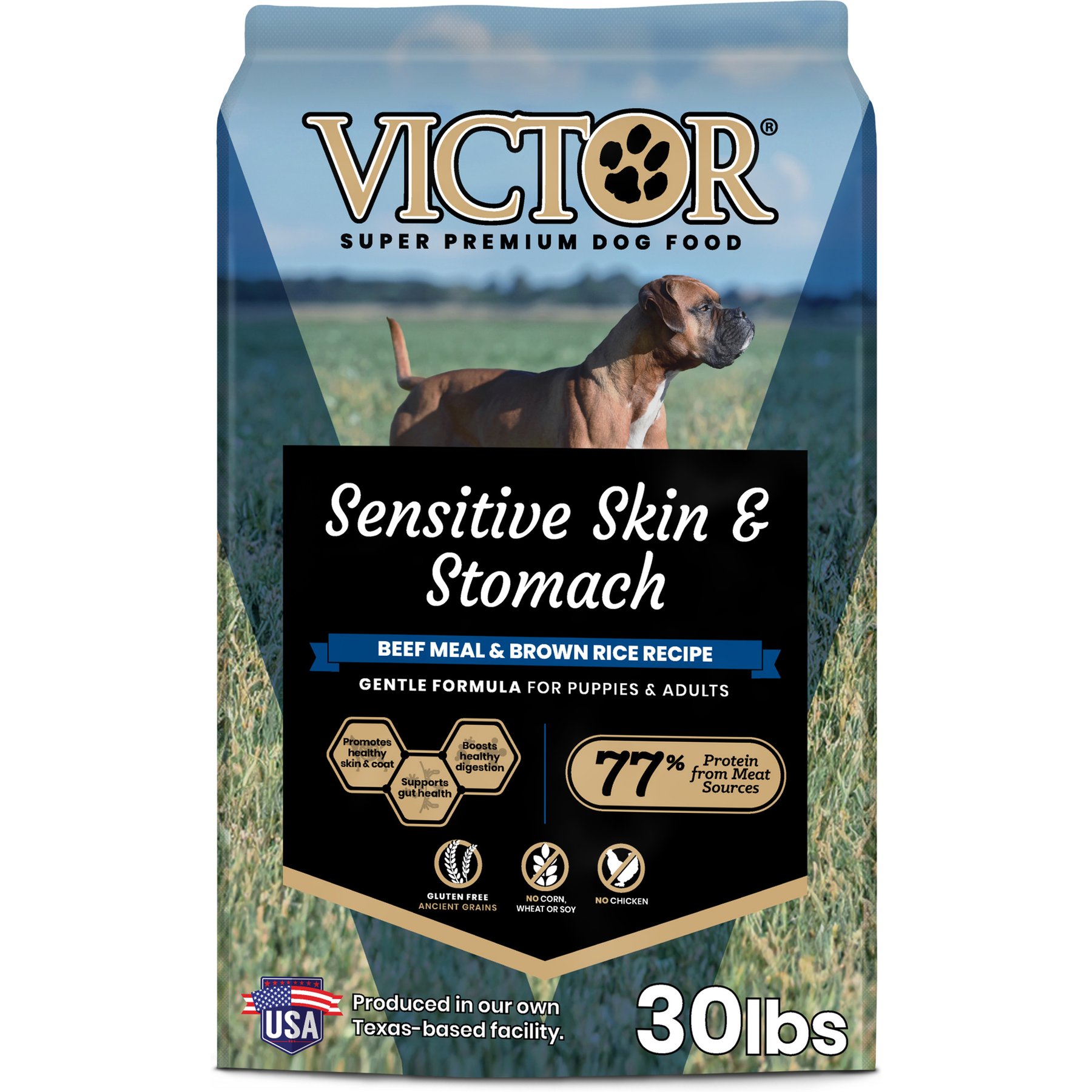 VICTOR Sensitive Skin & Stomach Beef Meal & Brown Rice Recipe Dry Dog Food