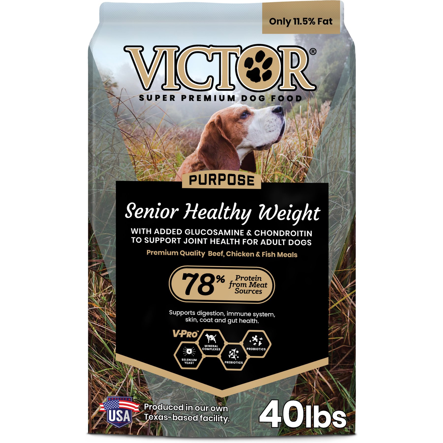 VICTOR Senior Healthy Weight Joint Support Low Fat Gluten-Free Dry Dog Food