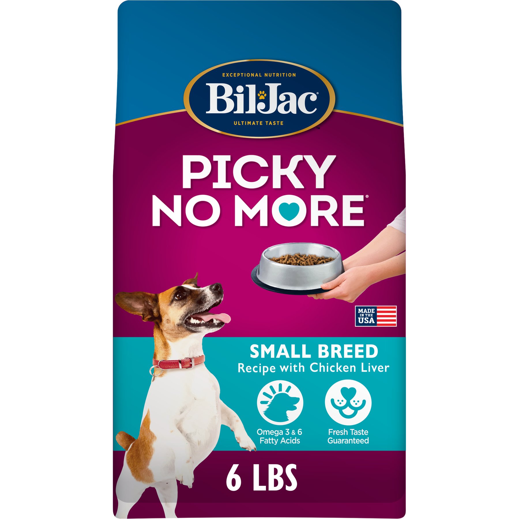Bil-Jac Picky No More Small Breed Chicken Liver Recipe Dry Dog Food