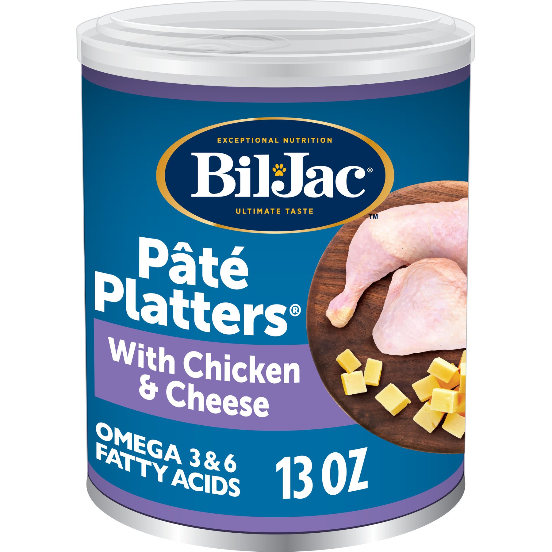 Bil-Jac Pate Platters with Chicken & Cheese Canned Dog Food