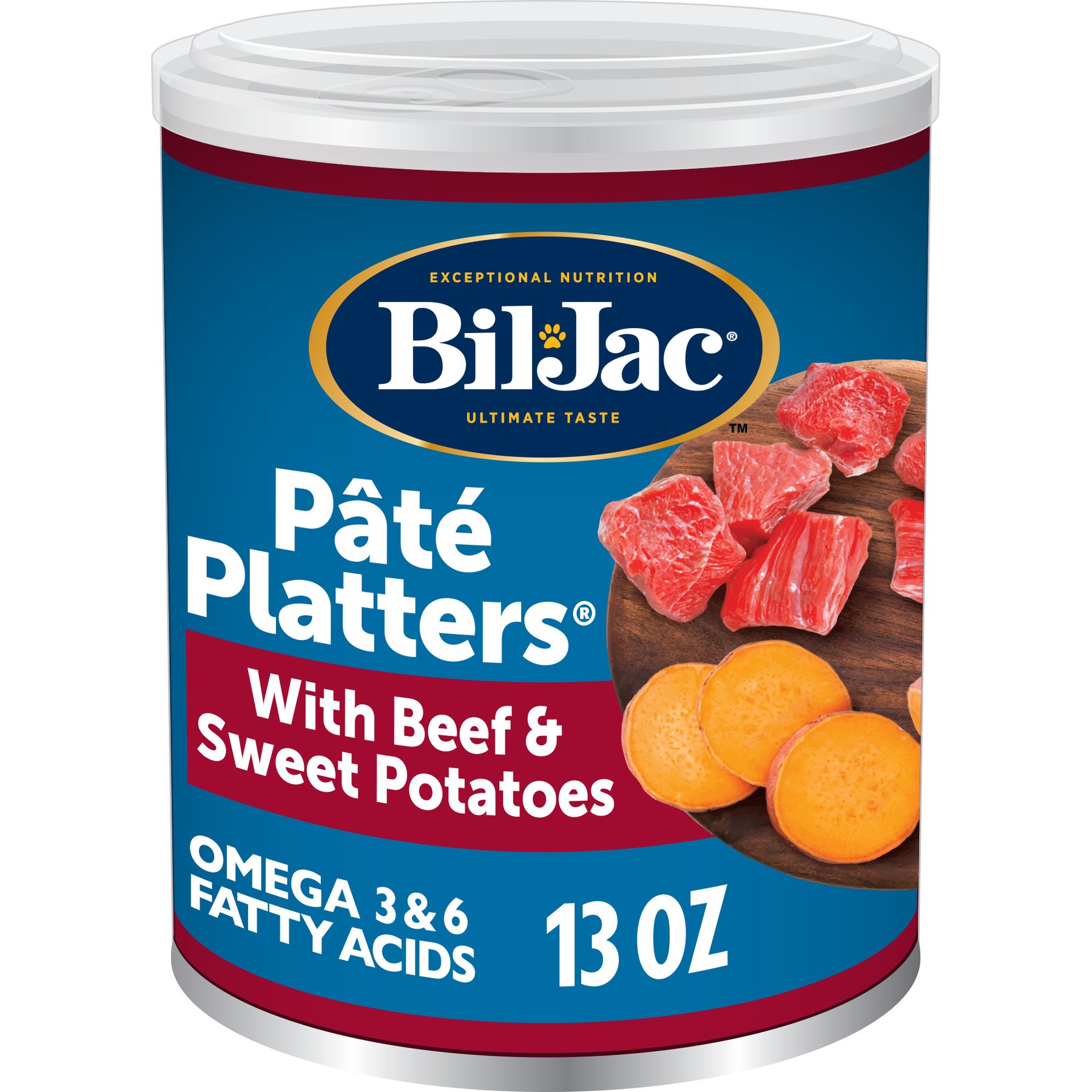 Bil-Jac Pate Platters with Beef & Sweet Potatoes Canned Dog Food