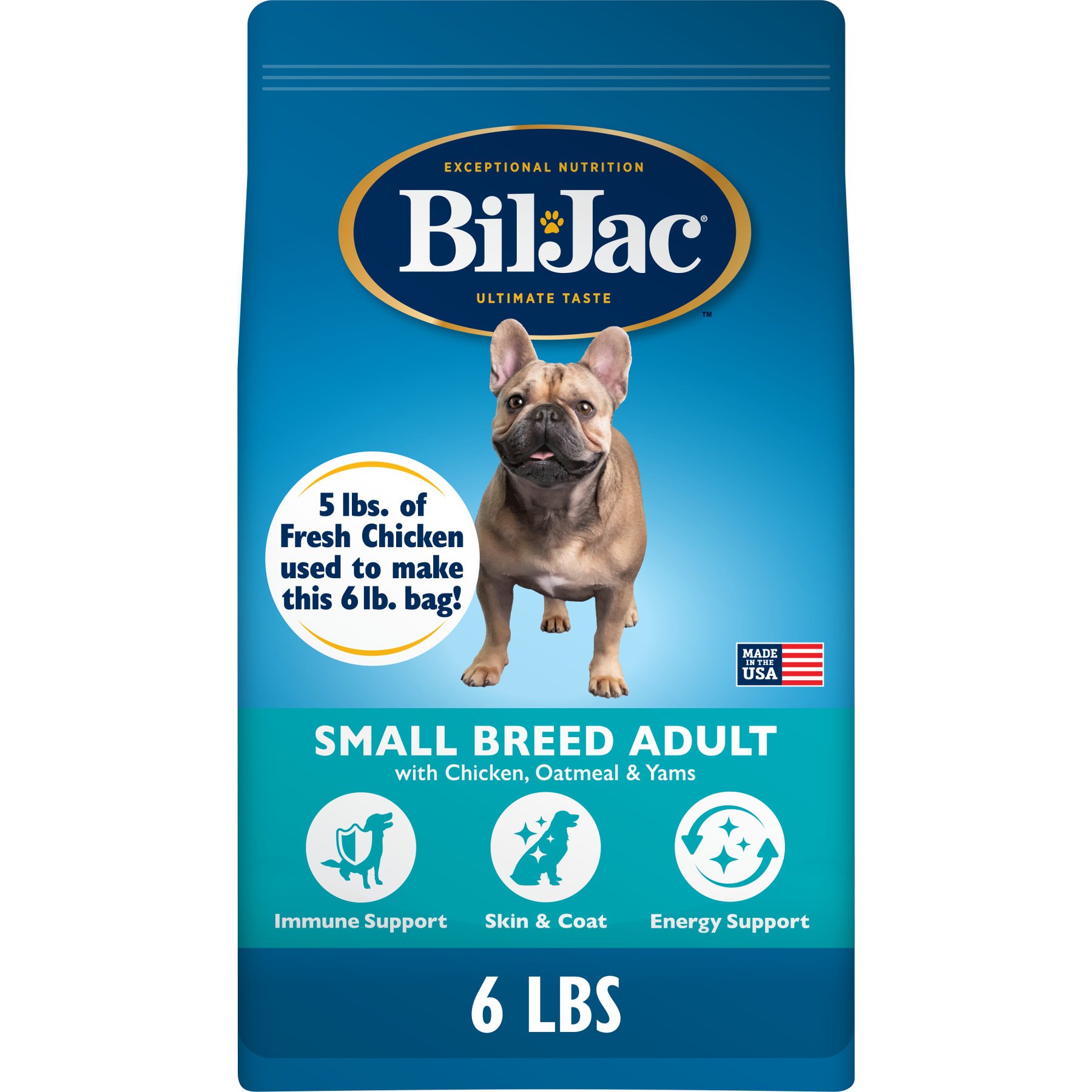Bil-Jac Small Breed Adult Chicken, Oatmeal & Yams Recipe Dry Dog Food