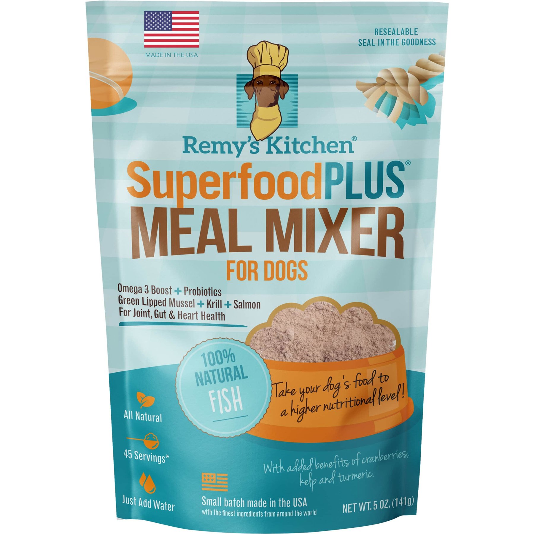 Remy's Kitchen Remy's Kitchen SuperfoodPLUS Meal Mixers Fish Grain-Free Dog Food Topping dog food