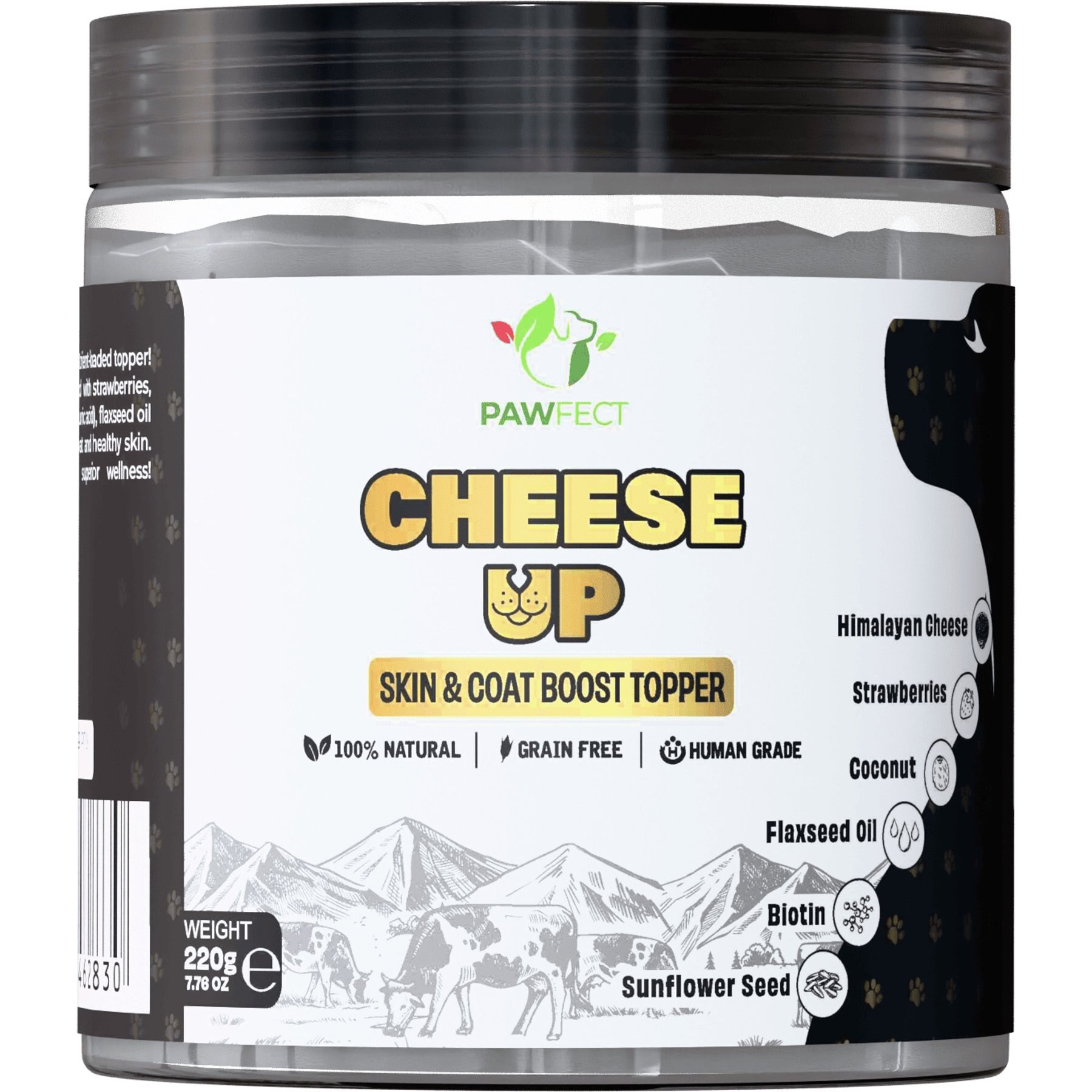 Pawfect Cheese Up All Natural Grain-Free Dog Food topper