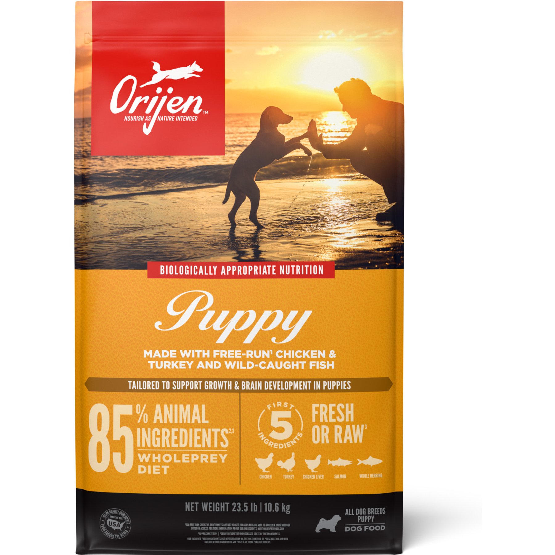 ORIJEN Puppy Grain-Free High-Protein Dry Dog Food