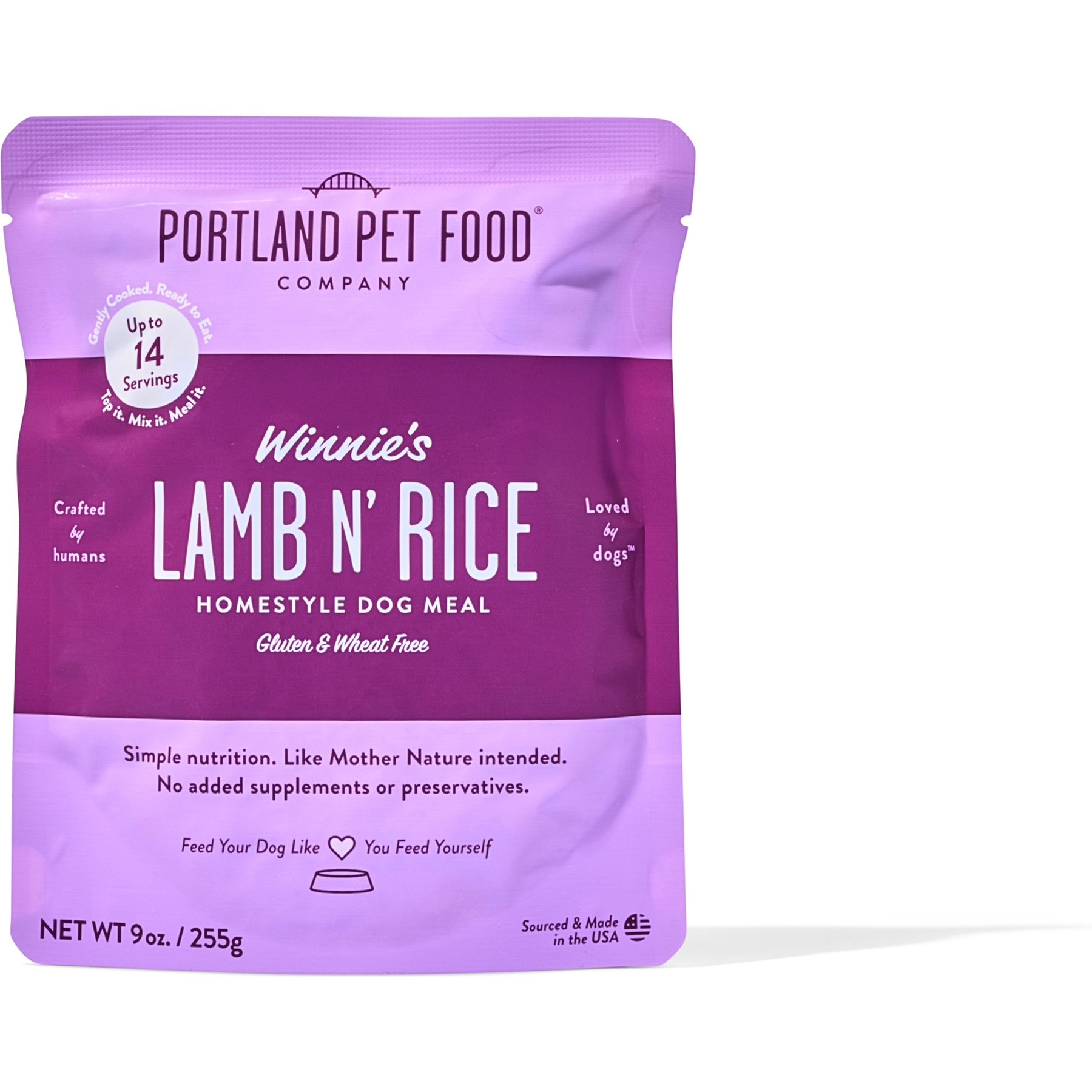 Portland Pet Food Company Winnie's Lamb N' Rice Homestyle Wet Dog Food Topper