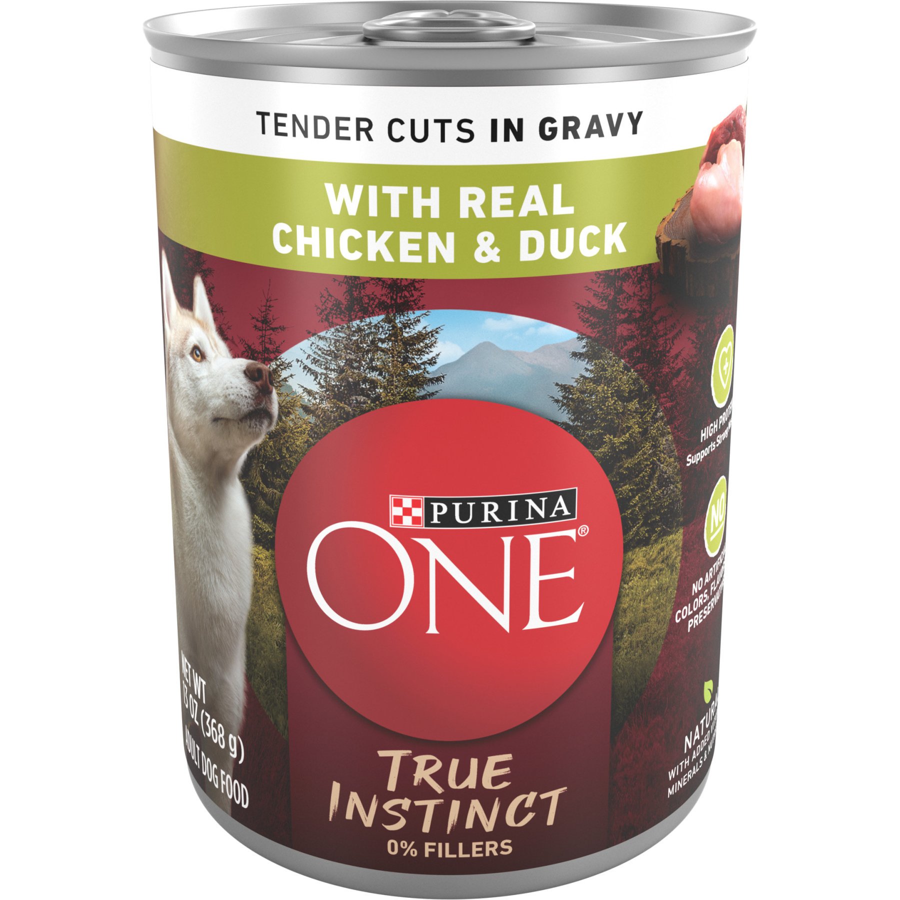 Purina ONE SmartBlend True Instinct Tender Cuts in Gravy with Real Chicken & Duck Canned Dog Food