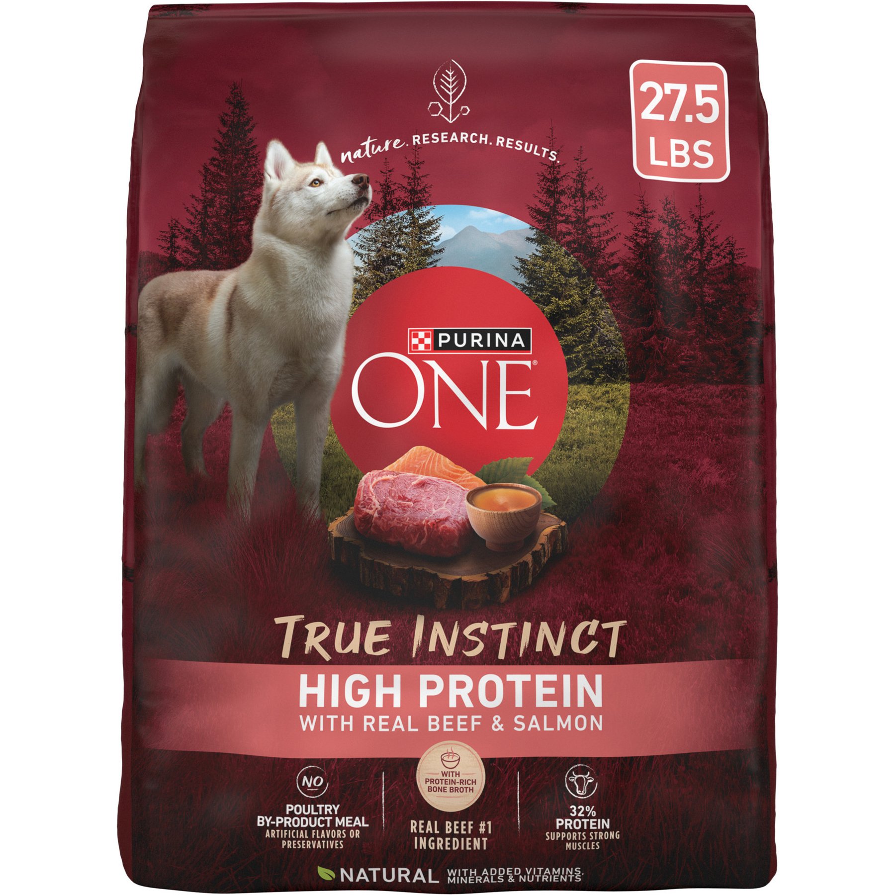 Purina ONE Natural High Protein True Instinct with Real Beef & Salmon Dry Dog Food