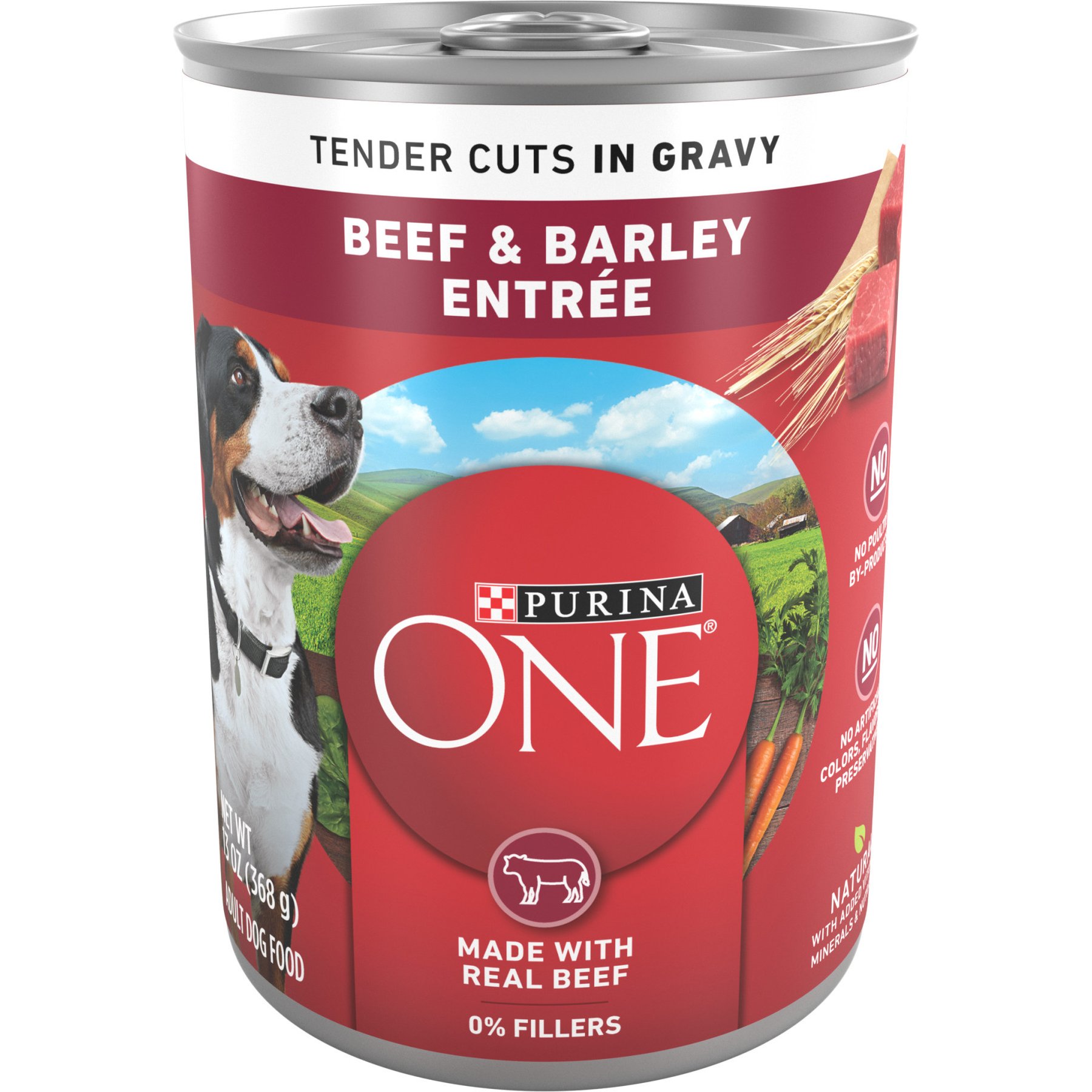 Purina ONE SmartBlend Tender Cuts in Gravy Beef & Barley Entree Adult Canned Dog Food