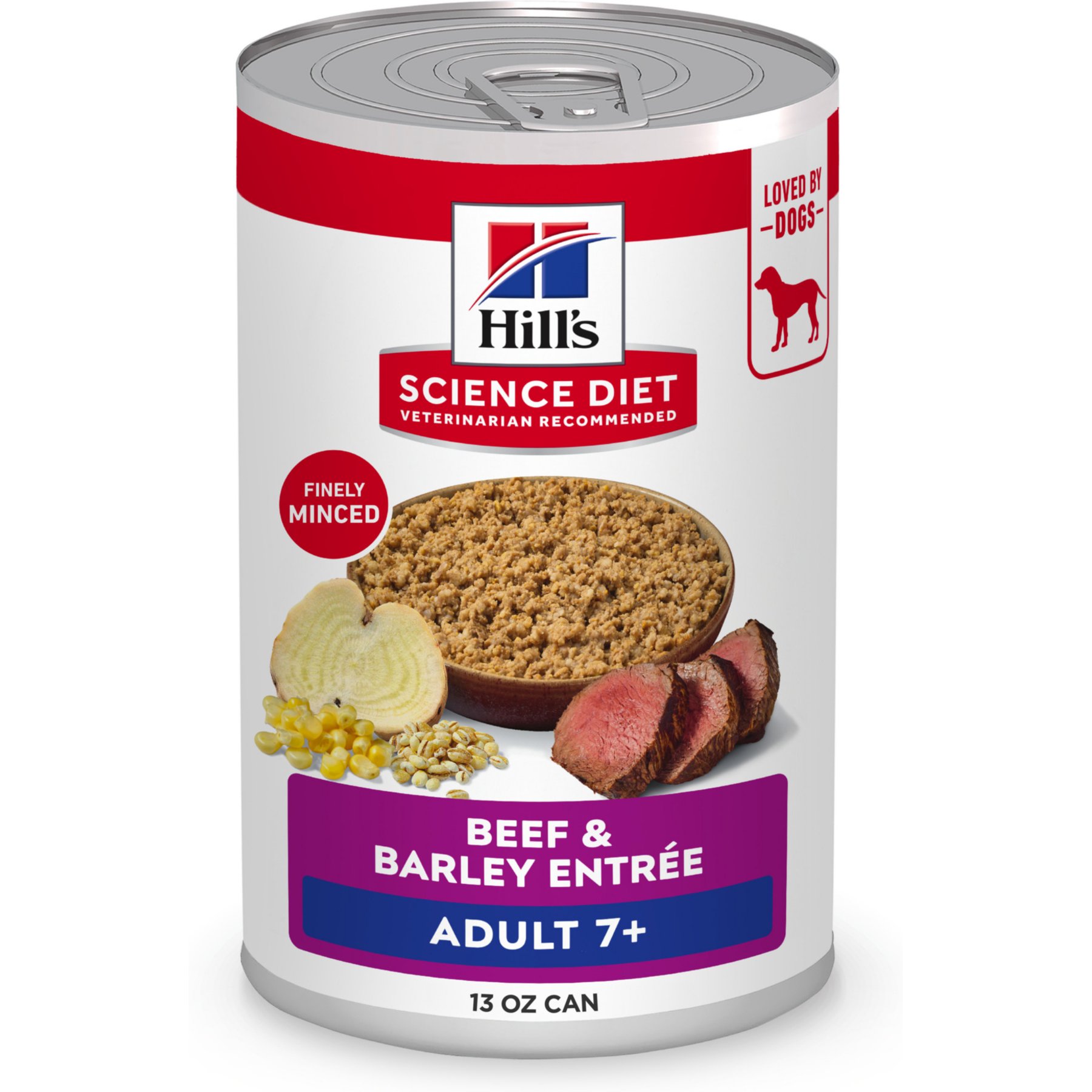 Hill's Science Diet Senior Adult 7+ Beef & Barley Entree Wet Dog Food