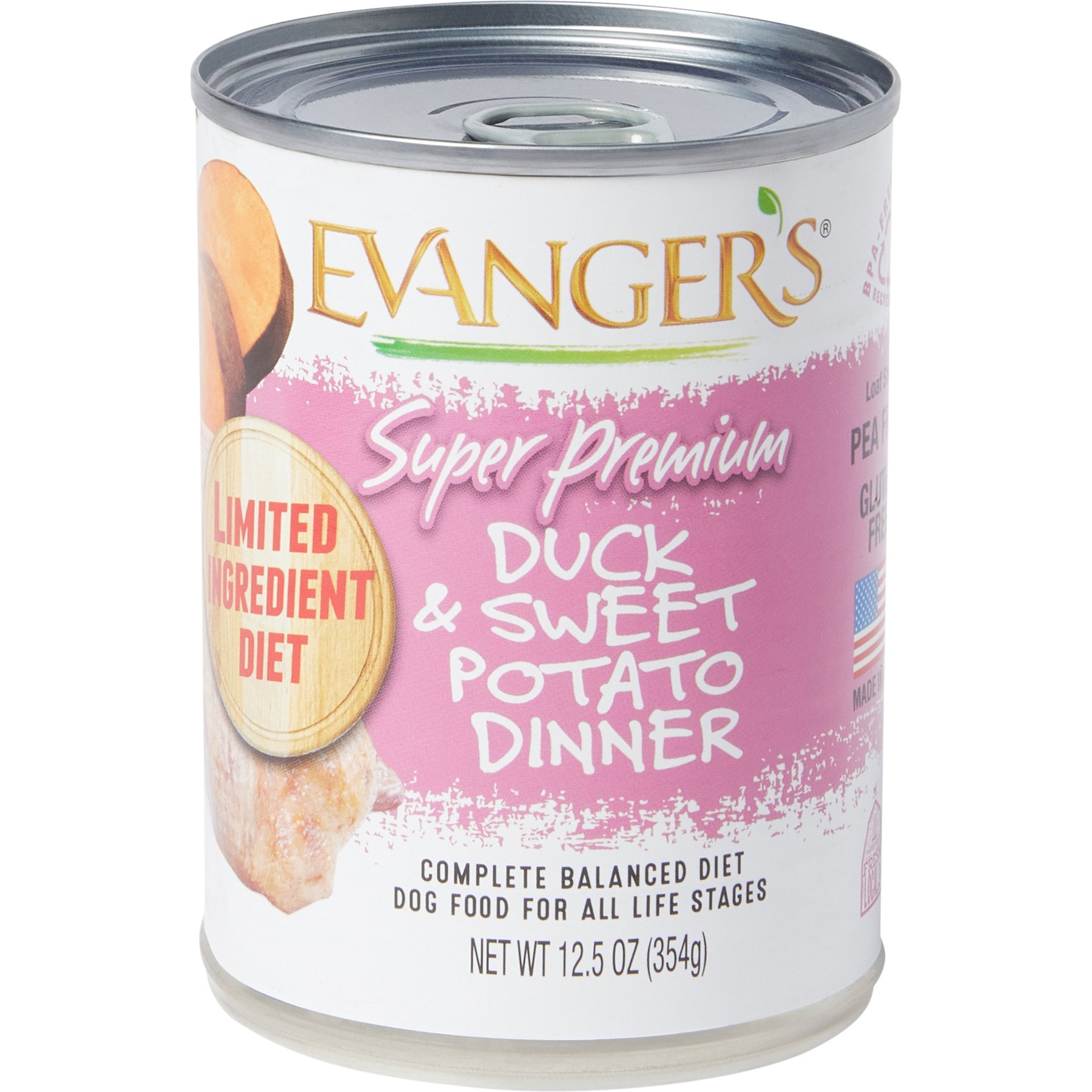 Evanger's Super Premium Duck & Sweet Potato Dinner Canned Dog Food
