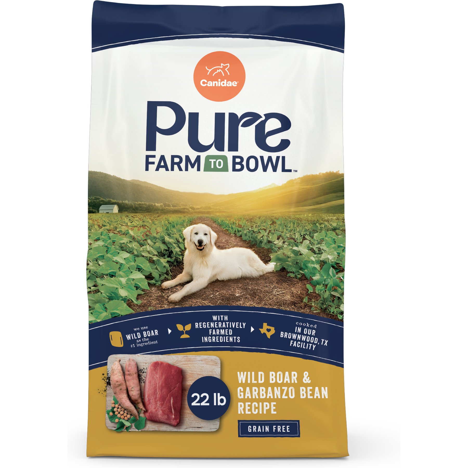 CANIDAE Grain-Free PURE Limited Ingredient Wild Boar & Garbanzo Bean Recipe Dry Dog Food