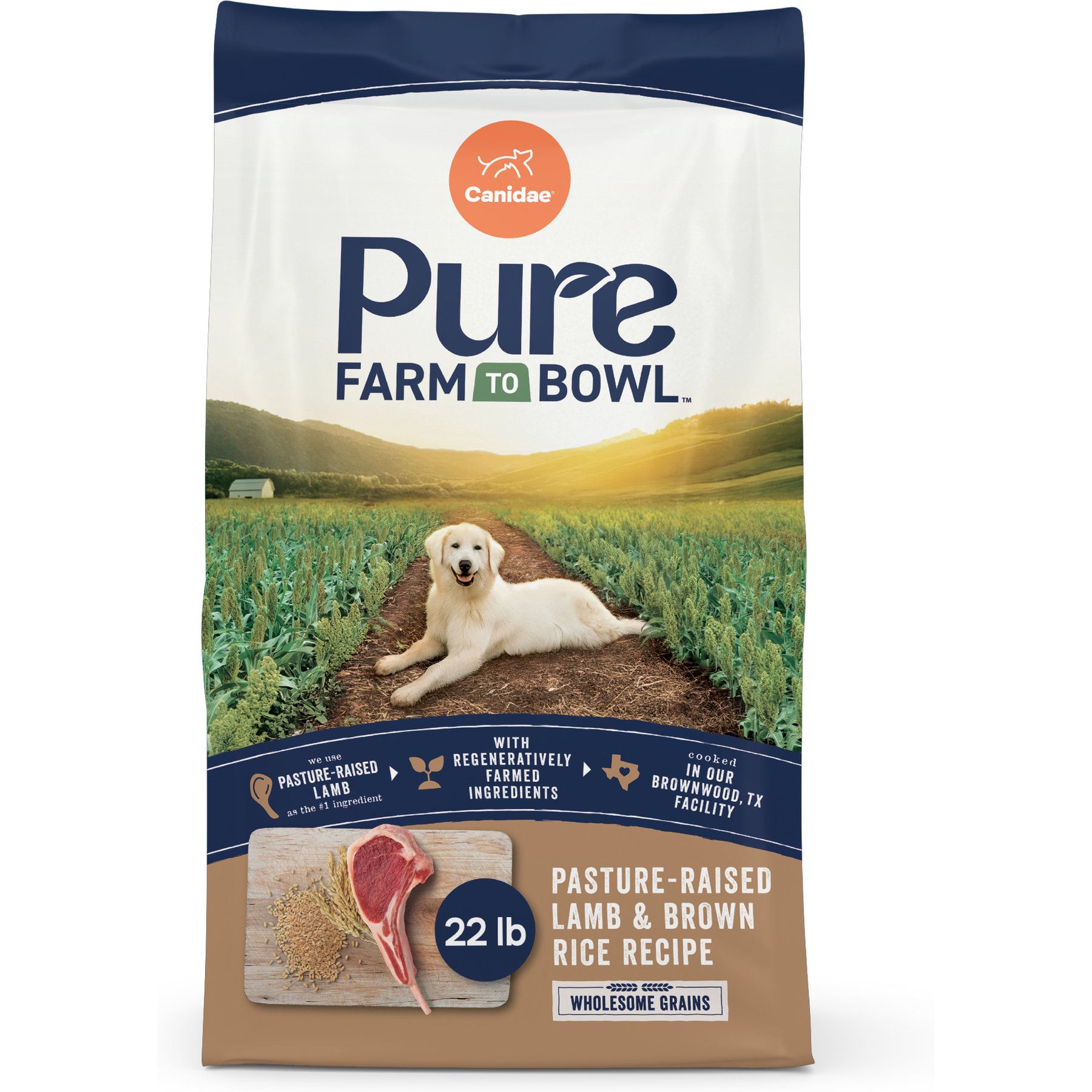 CANIDAE Pure Real Lamb & Brown Rice Recipe Dry Dog Food