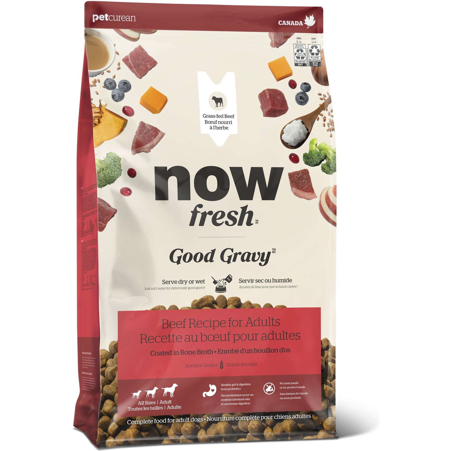 Now Fresh Good Gravy Adult Chicken-Free Beef Recipe with Ancient Grains Dry Dog Food