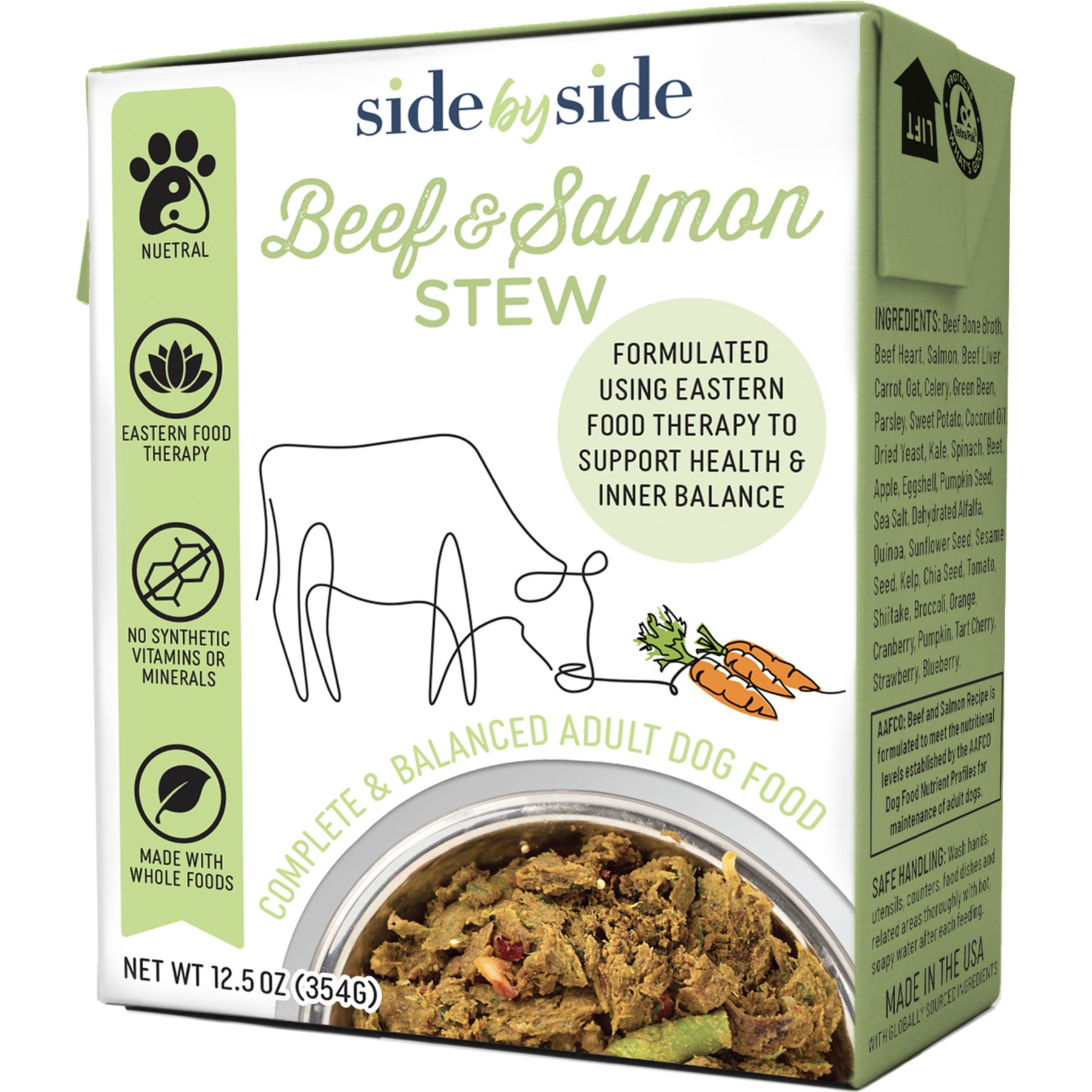 Side By Side Neutral Complete & Balanced Beef & Salmon Wet Dog Food