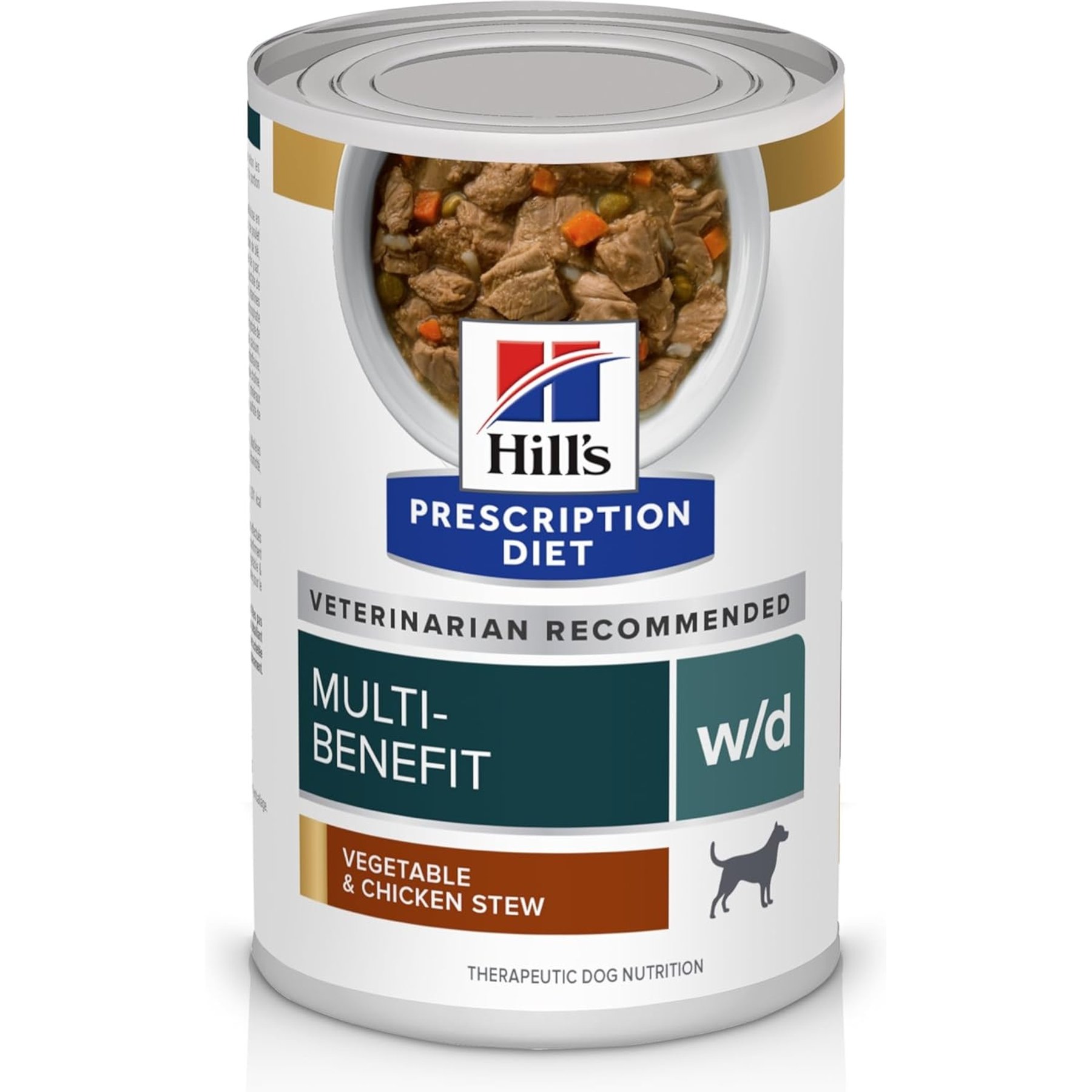 Hill's Prescription Diet w/d Multi-Benefit Digestive, Weight, Glucose, Urinary Management Vegetable & Chicken Stew Wet Dog Food