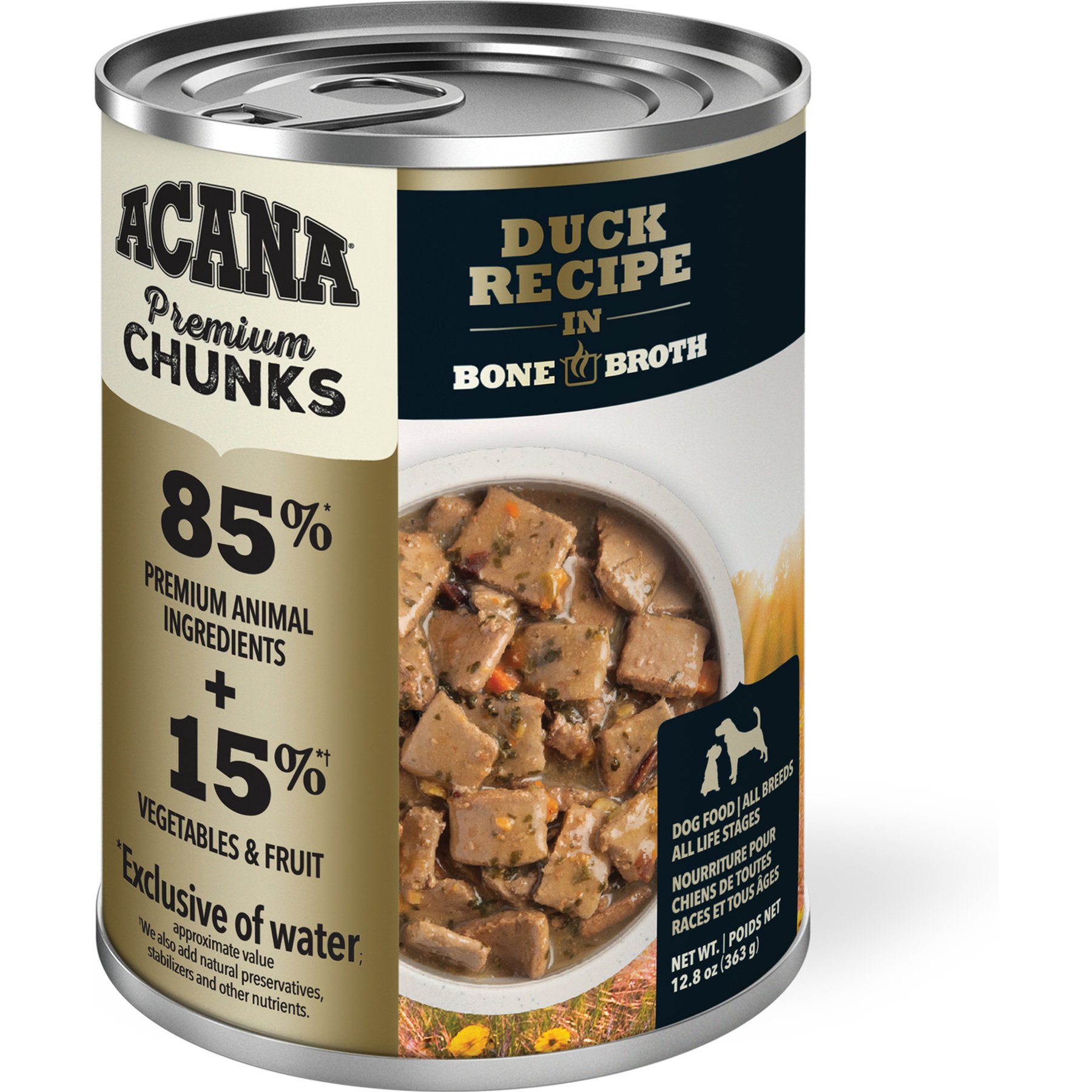 ACANA Premium Chunks Duck in Bone Broth Grain-Free Wet Dog Food