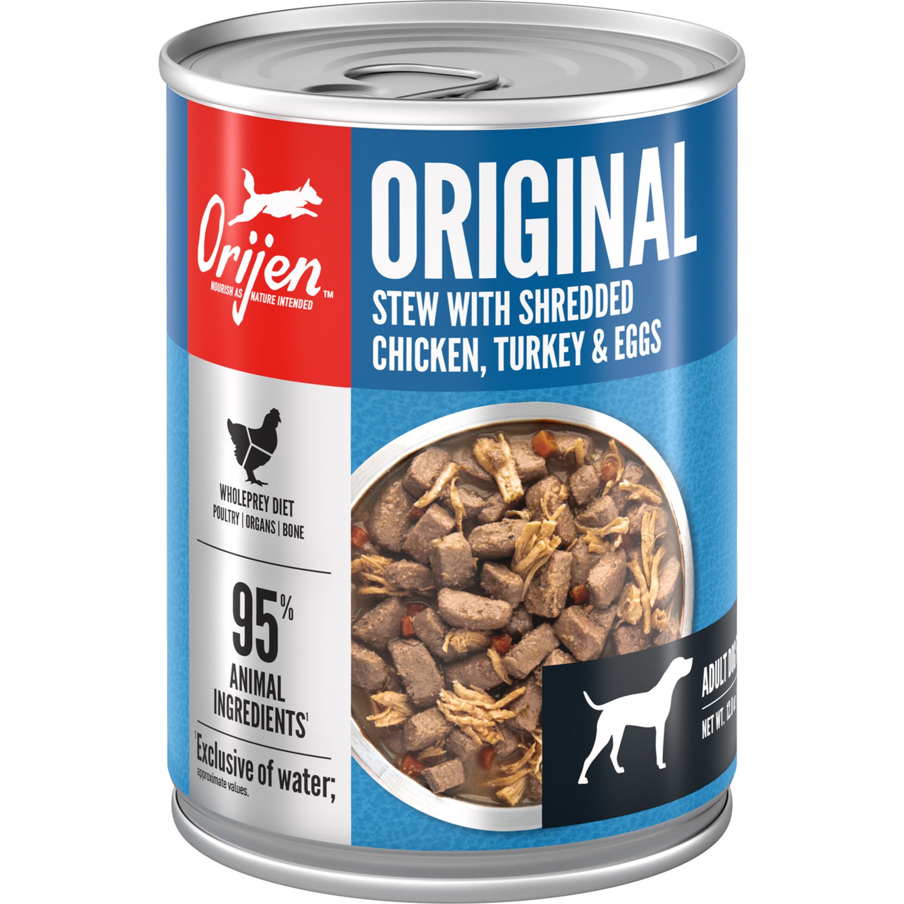 ORIJEN Real Meat Shreds Original Stew Wet Dog Food