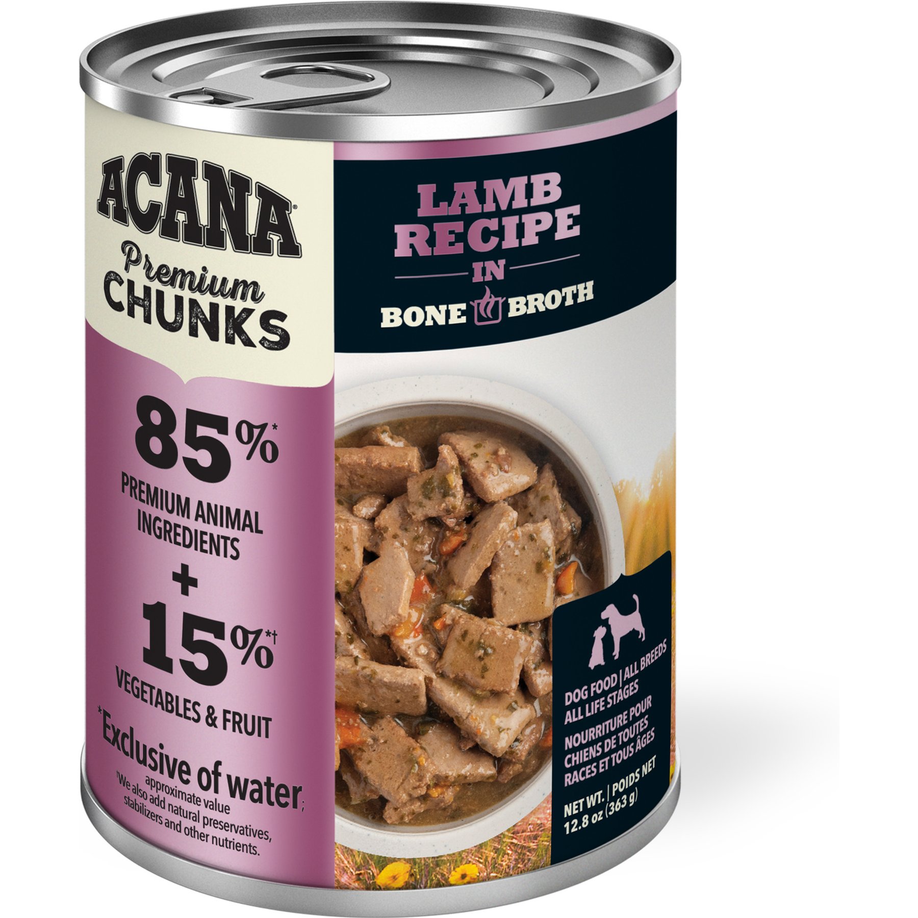 ACANA Premium Chunks Lamb in Bone Broth Grain-Free Wet Dog Food