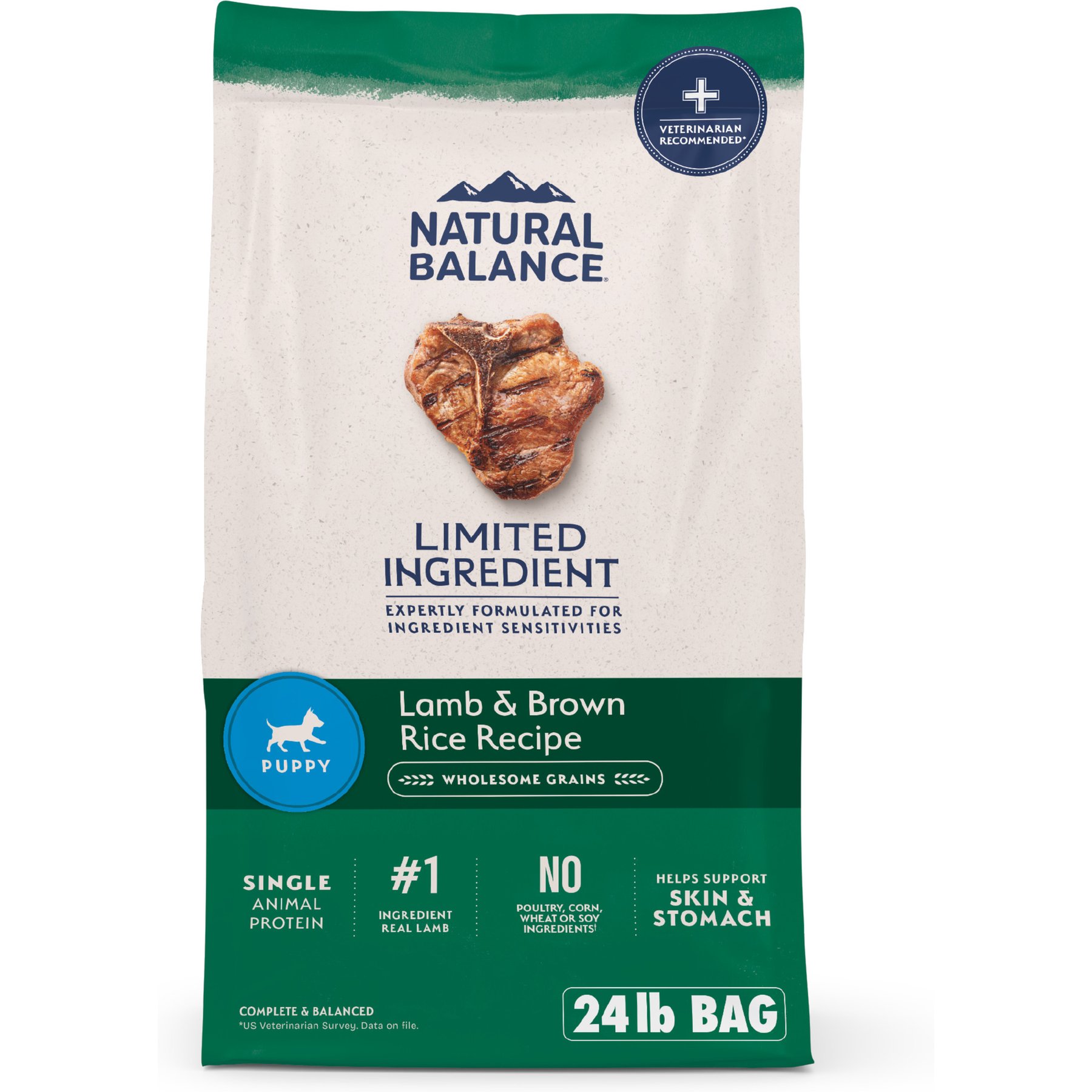 Natural Balance Limited Ingredient Lamb & Brown Rice Puppy Recipe Dry Dog Food