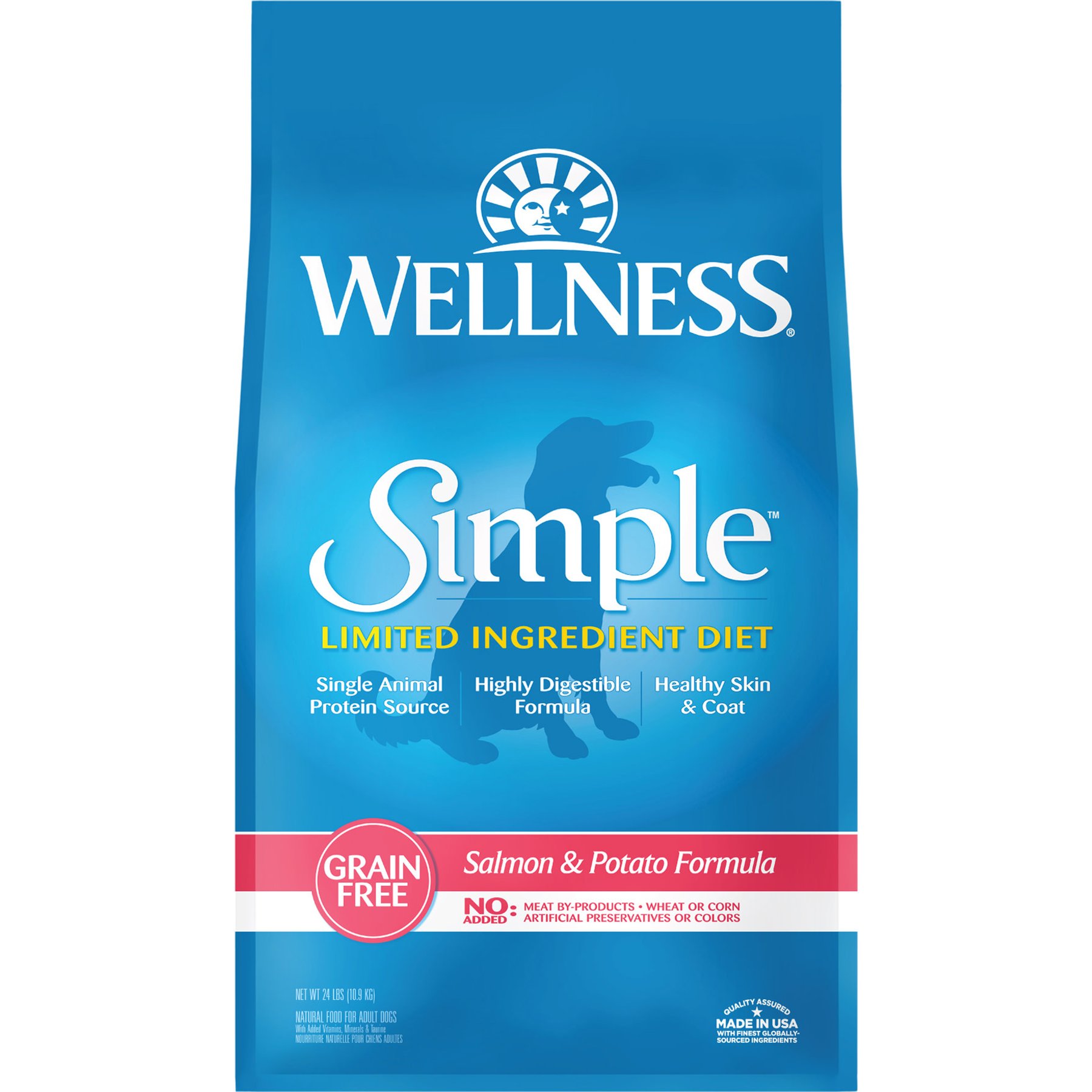 Wellness Simple Limited Ingredient Diet Grain-Free Salmon & Potato Formula Natural Dry Dog Food