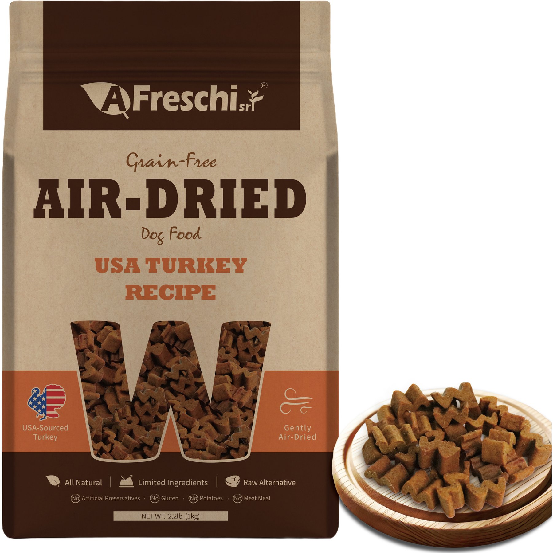 AFreschi Air-Dried Turkey Recipe Grain-Free Dog Food
