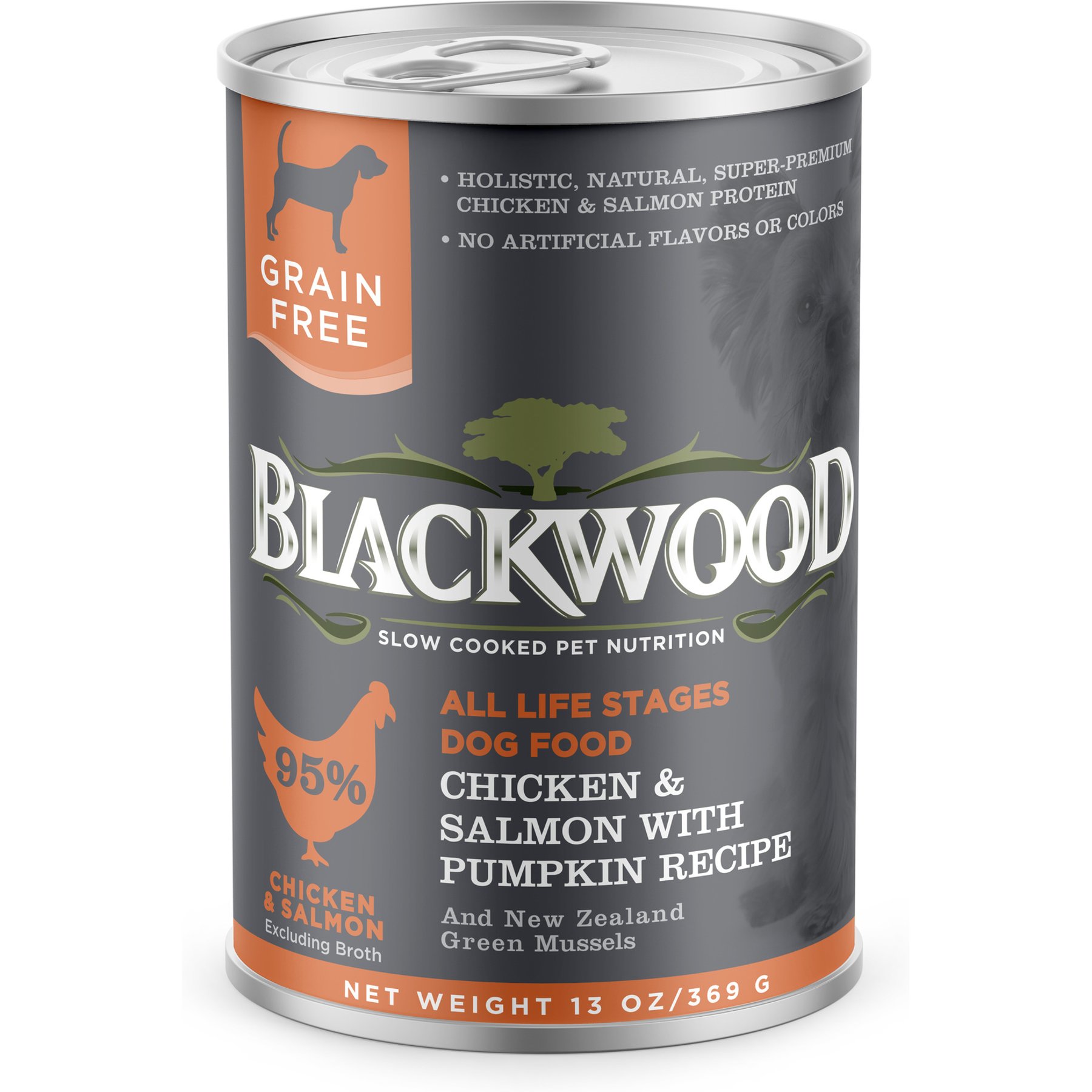 Blackwood Chicken & Salmon with Pumpkin Grain-Free Adult Canned Dog Food, 13-oz, case of 12