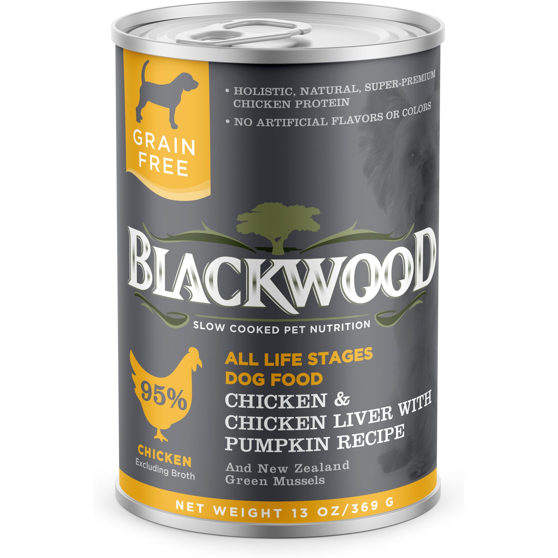 Blackwood Chicken & Chicken Liver with Pumpkin Grain-Free Adult Canned Dog Food, 13-oz, case of 12