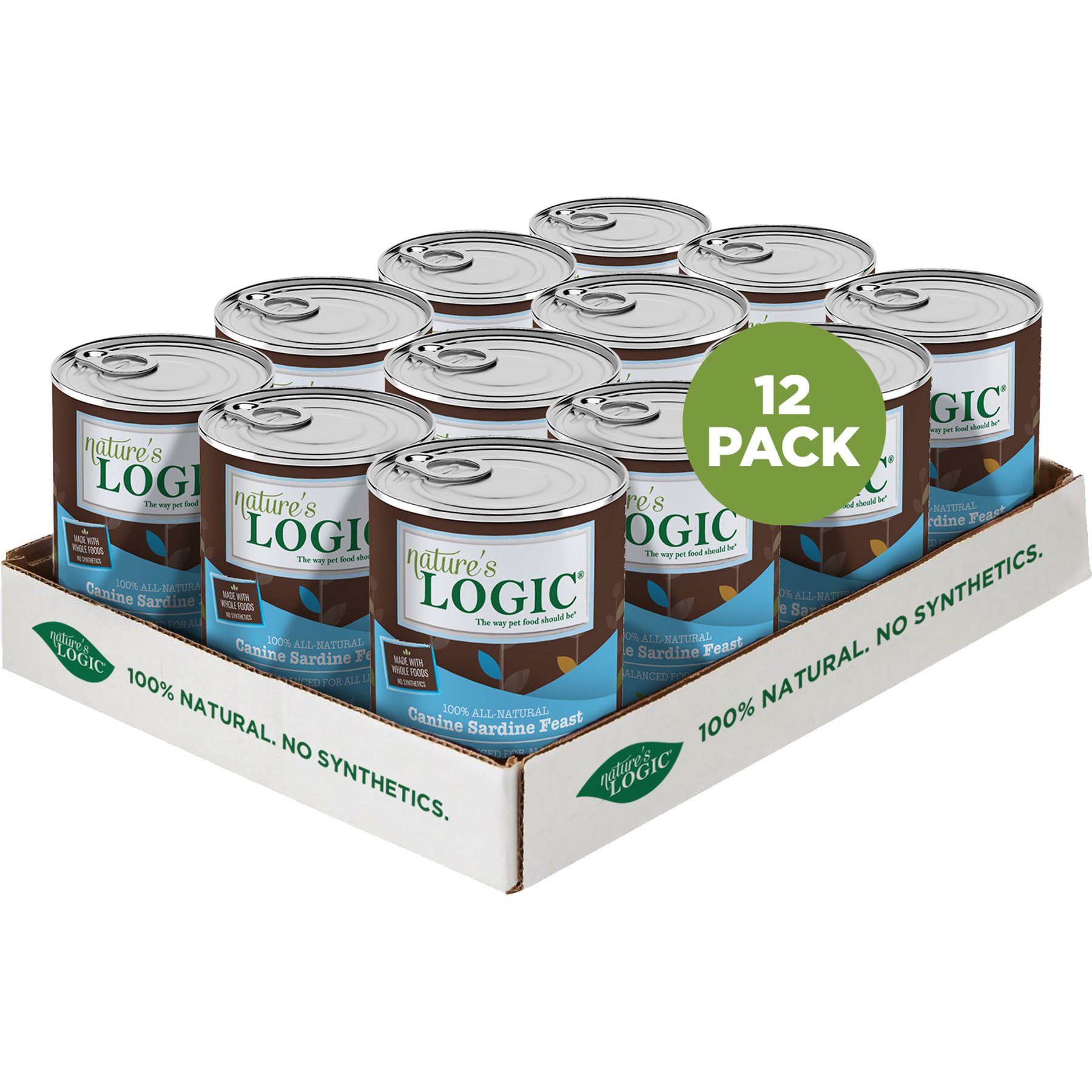 Nature's Logic 100% Natural Canine Sardine Feast All Life Stages Grain-Free Wet Dog Food